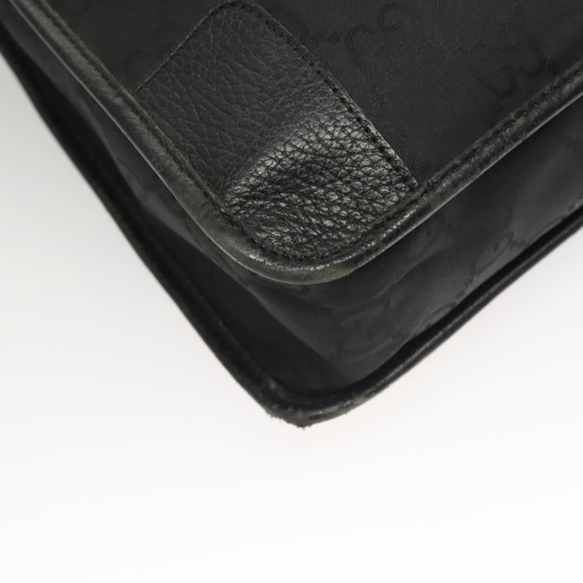 Gucci GUCCI GG Canvas Shoulder Bag Black Silver Size ONE SIZE - 11 Thumbnail
