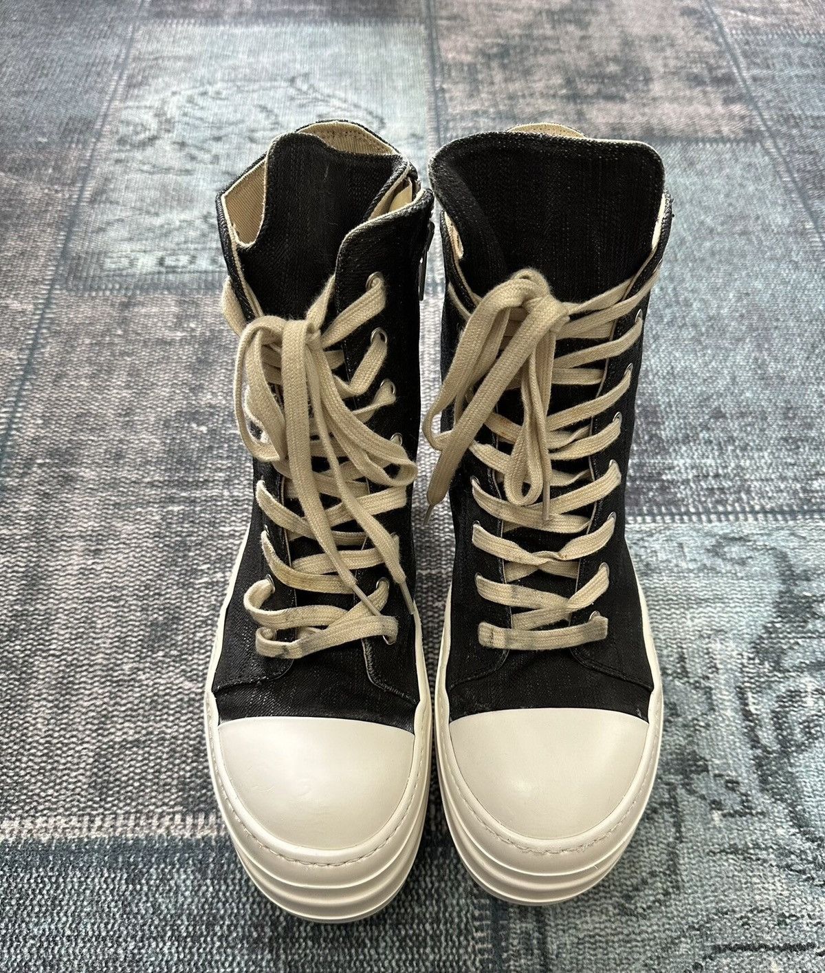 Rick Owens Rick Owens double-layer DRKSHDW platform Converse Size US 8.5 / EU 41-42 - 3 Thumbnail
