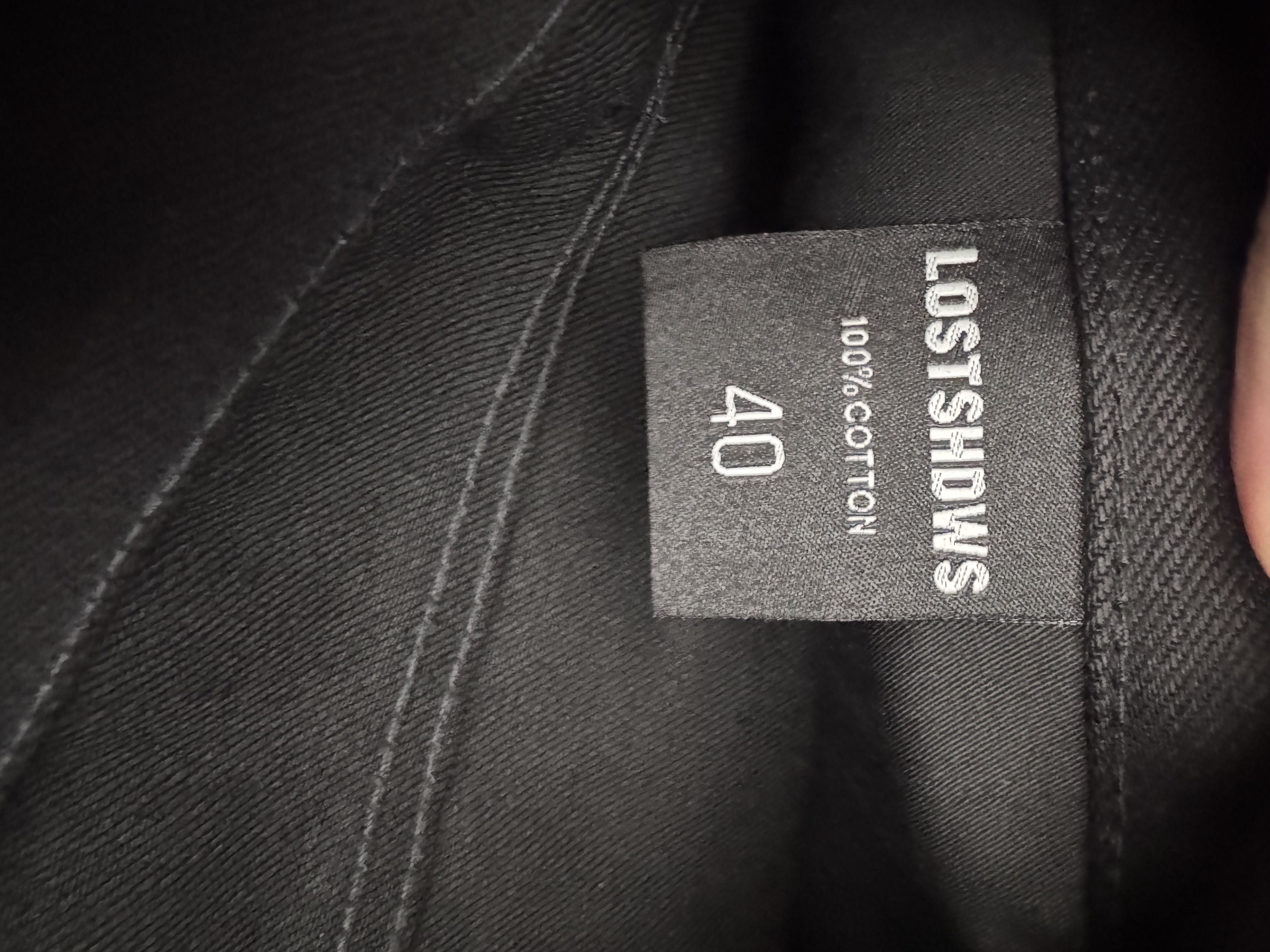 LOSTSHDWS LOSTSHDWS Emboss Baggy Denim "Black" Size US 40 / EU 56 - 5 Thumbnail