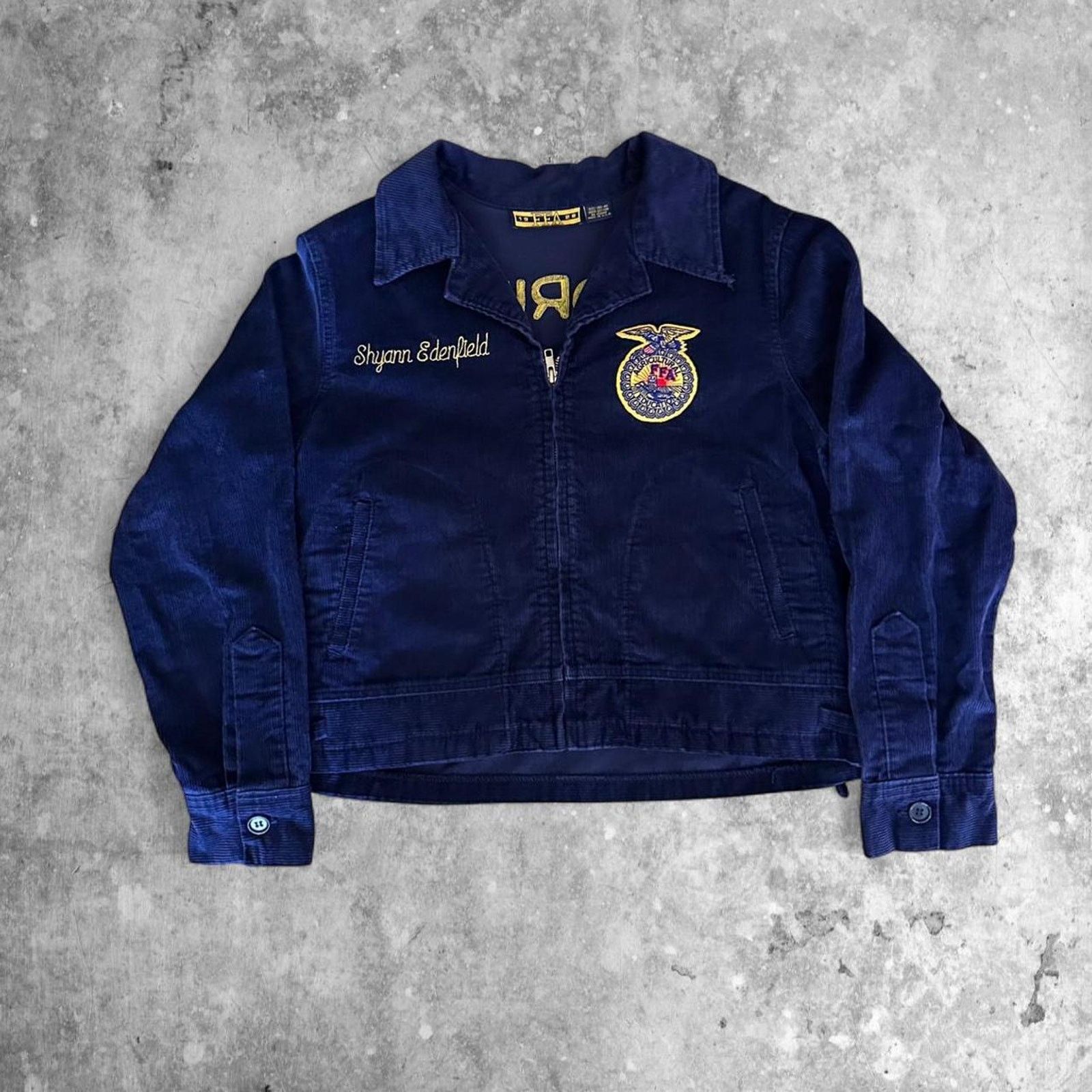 Streetwear × Vintage GK166 VINTAGE FFA CORDUROY JACKET HAWAII