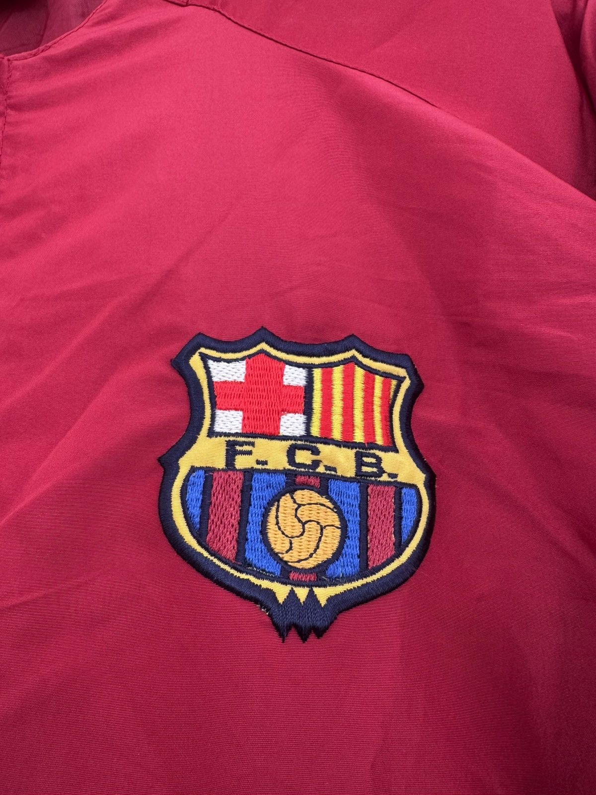 Nike × Vintage Vintage Barcelona 2002-2003 Soccer Track Jacket Football Kit Size US XL / EU 56 / 4 - 6 Thumbnail