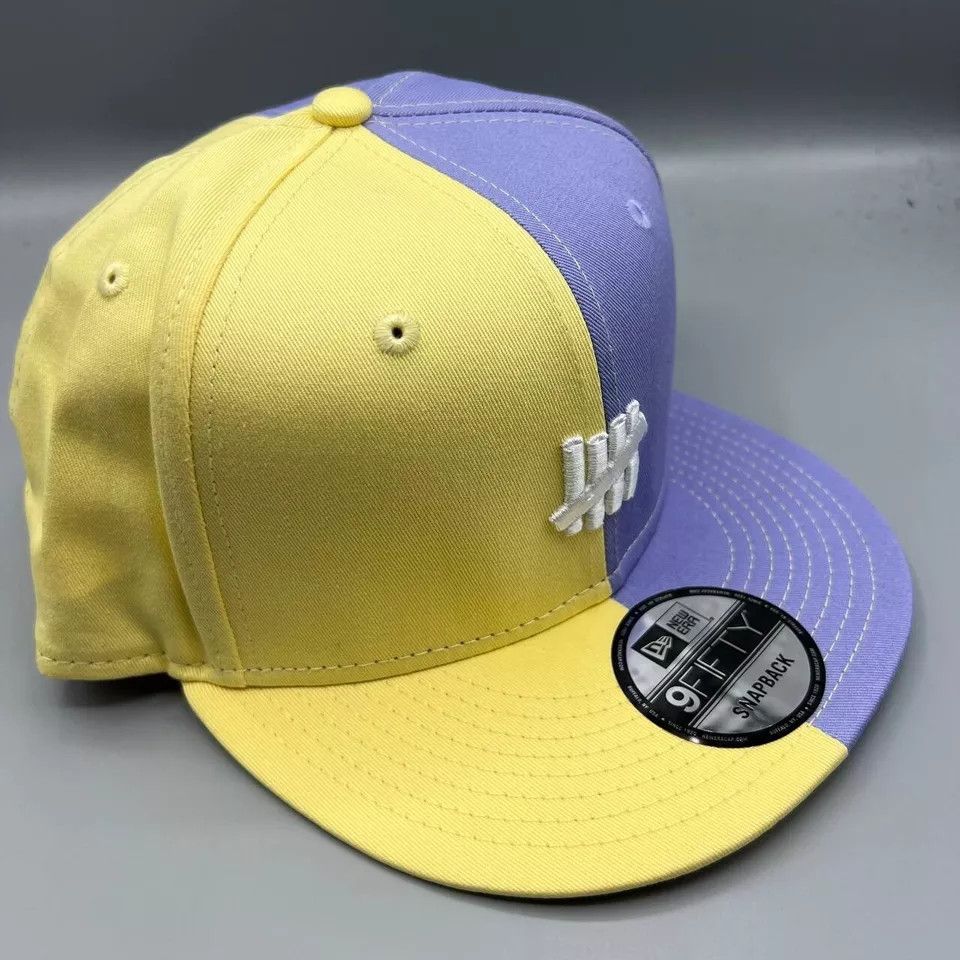 New Era Undefeated Hat Men Yellow 9Fifty New Era Snap Back Cap New Size ONE SIZE - 3 Thumbnail