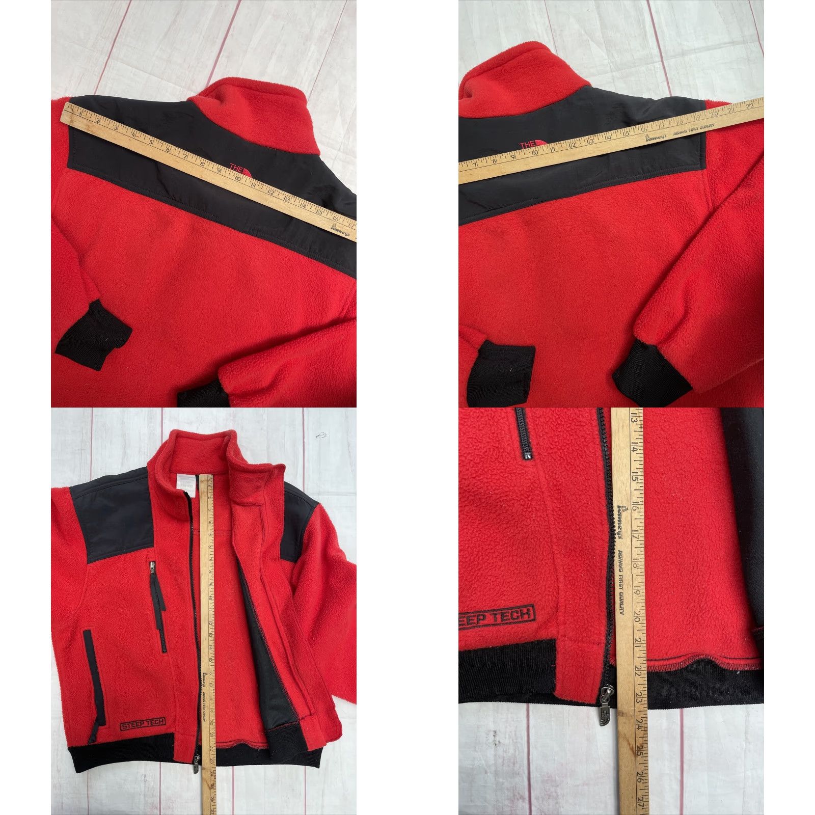 The North Face VINTAGE The North Face Steep Tech Jacket Mens M Bright 1990s USA Fleece Pile Made In USA Rare Size US M / EU 48-50 / 2 - 8 Thumbnail