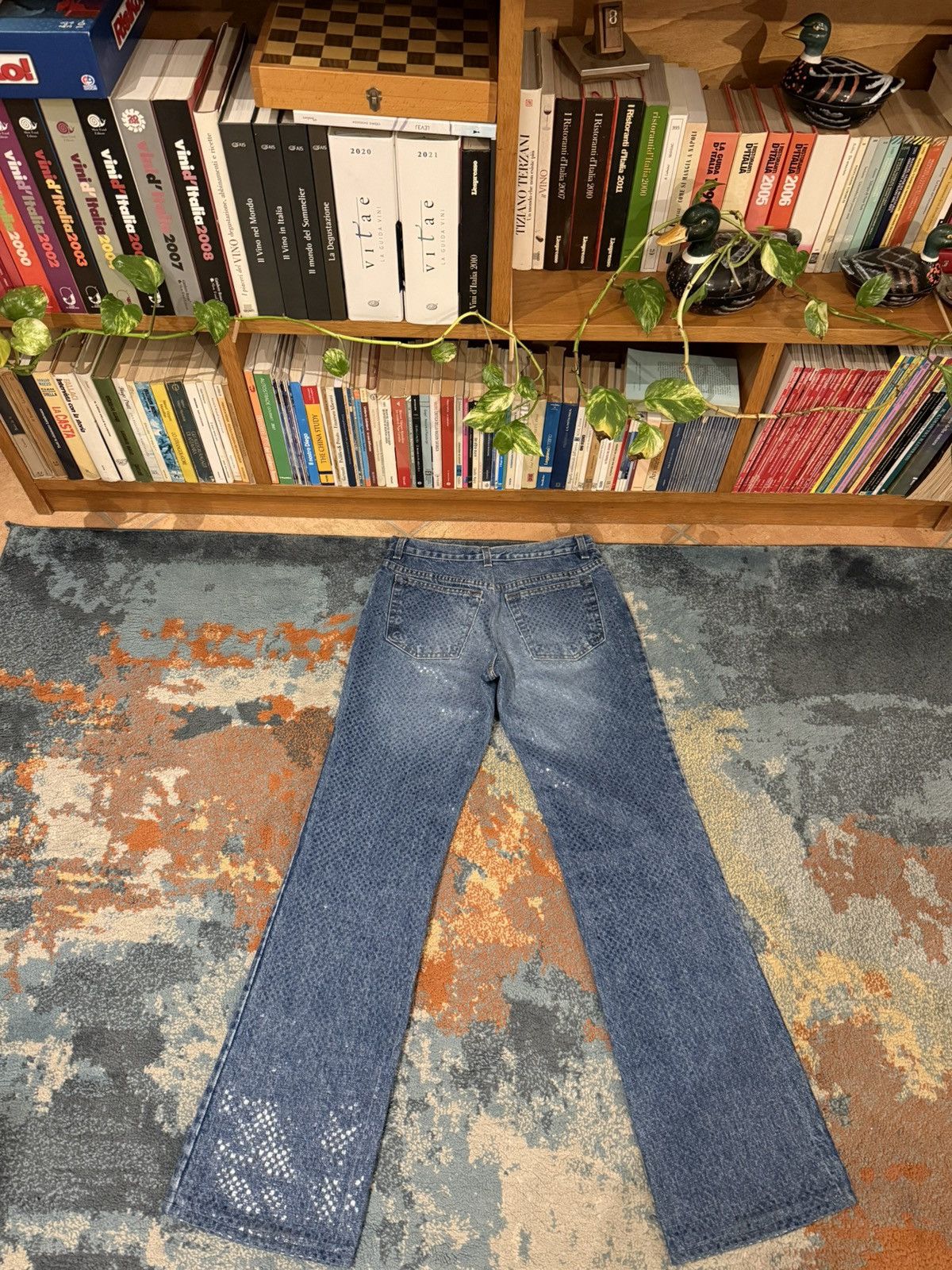 Just Cavalli Archive Roberto Cavalli Vintage Y2K Scale Full print Jeans Size 28" / US 6 / IT 42 - 8 Thumbnail