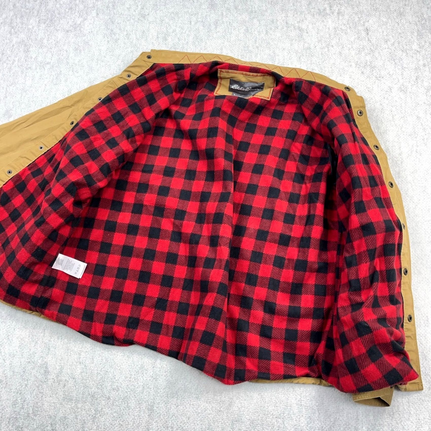 Eddie Bauer Eddie Bauer Shacket Men XL Brown Twill Fleece Lined Over Shirt Jacket Work Camp Size US XL / EU 56 / 4 - 2 Thumbnail