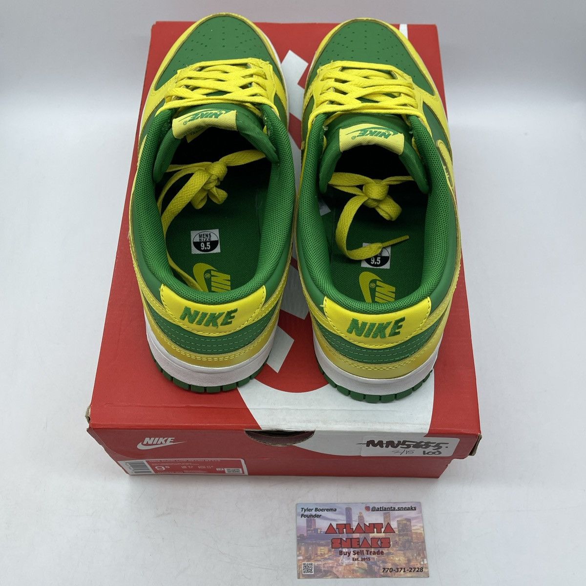 Nike Dunk low reverse Brazil Size US 9.5 / EU 42-43 - 6 Thumbnail