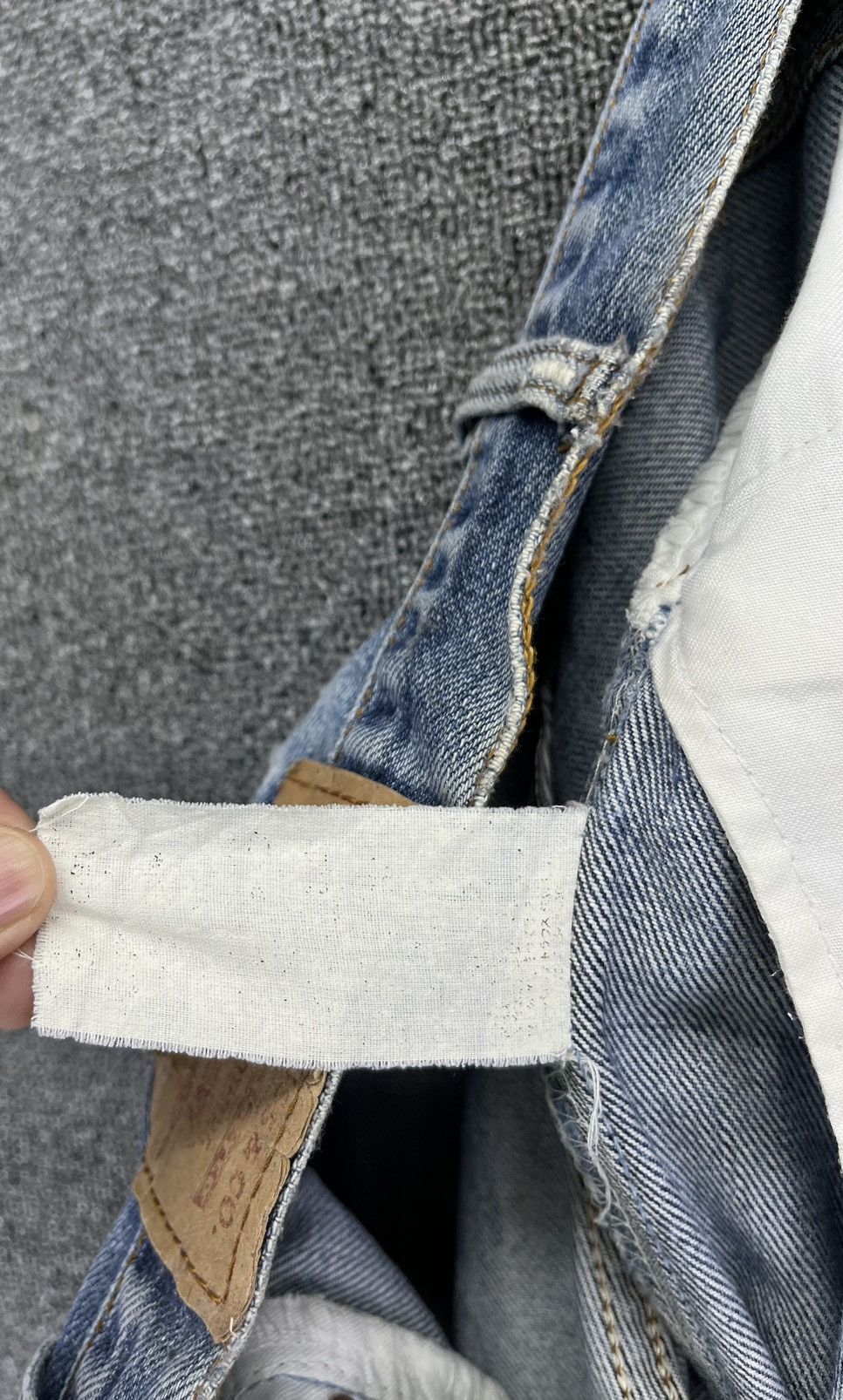 Levi's Vintage 90s Levi's Rare Trashed Punk Jeans Denim Pants Size US 30 / EU 46 - 9 Thumbnail