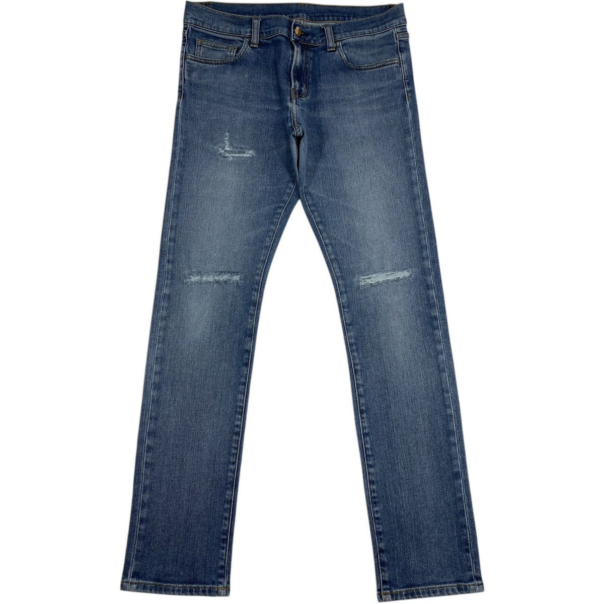 Carhartt 🔥LASTDROP🔥 Carhartt Rebel Distressed Denim Jeans Slim Pants Size US 31 - 2 Thumbnail