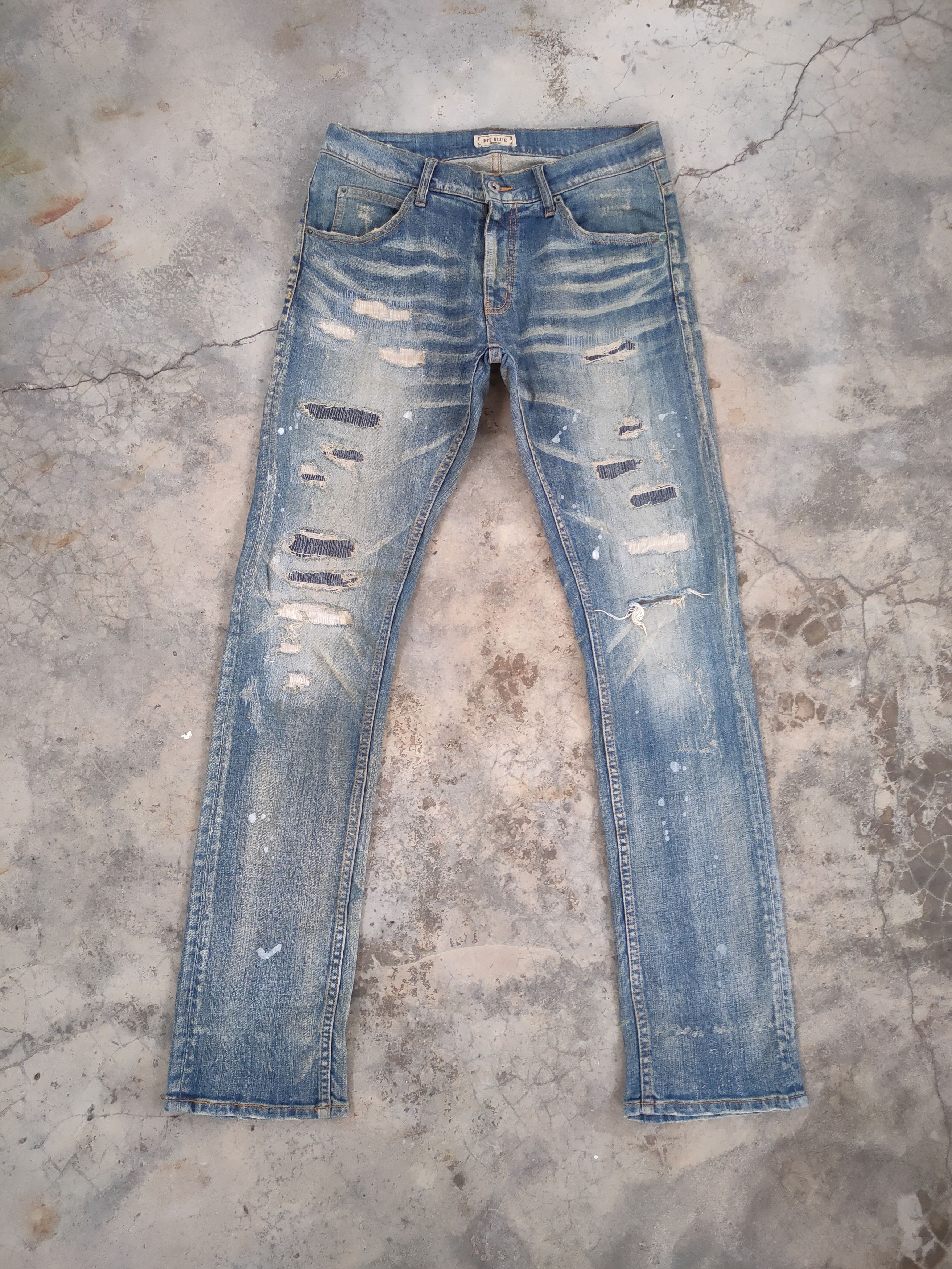 Japanese Brand # VINTAGE JAPANESE FADED SKINNY JEANS PANTS Size US 30 / EU 46 - 2 Thumbnail