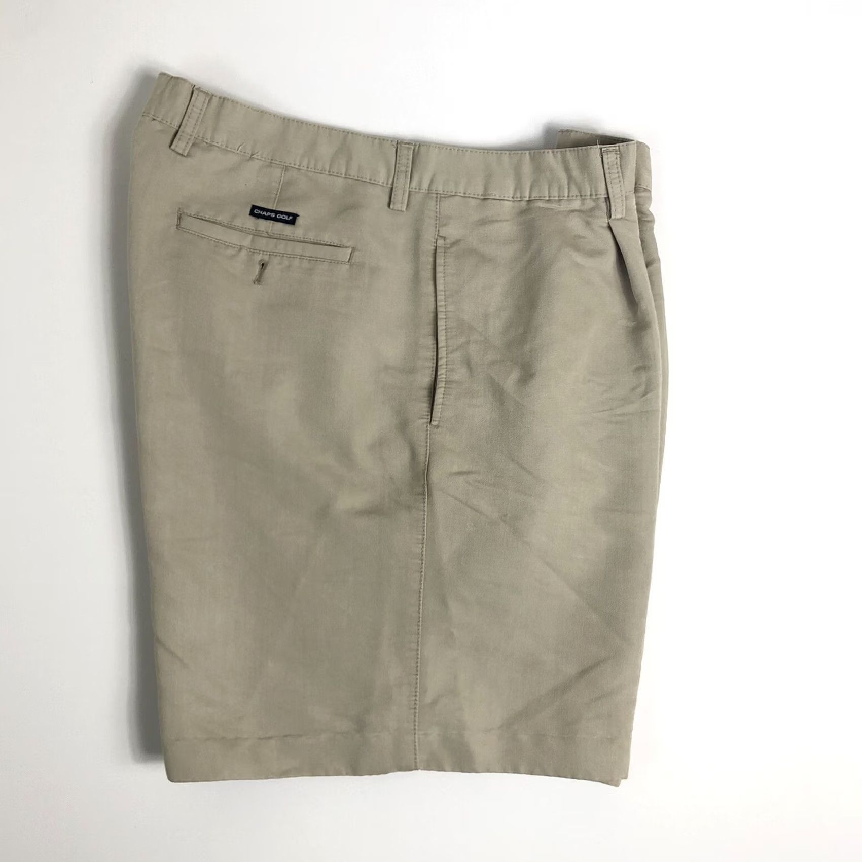 Chaps Chaps Golf Shorts Men 38 Beige Khaki Pleated 8 Inseam Regular Chino Summer Continental Zip Casual Shirt? Size US 38 / EU 54 - 3 Thumbnail
