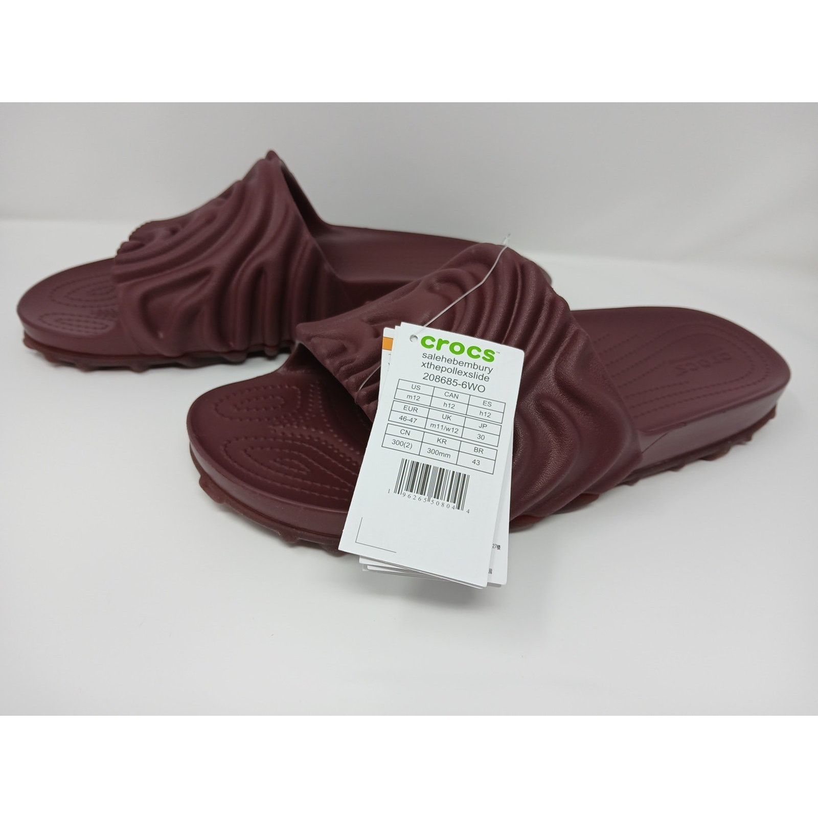 Crocs Crocs POLLEX SLIDE BY SALEHE BEMBURY Men's US Size 12 NEW Size US 12 / EU 45 - 16 Thumbnail