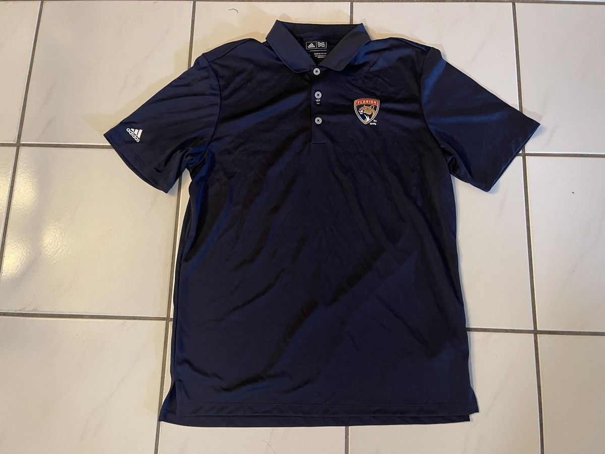 Adidas Florida Panthers Adidas Polo Shirt Mens Medium Navy Blue NHL Size US M / EU 48-50 / 2 - 1 Thumbnail