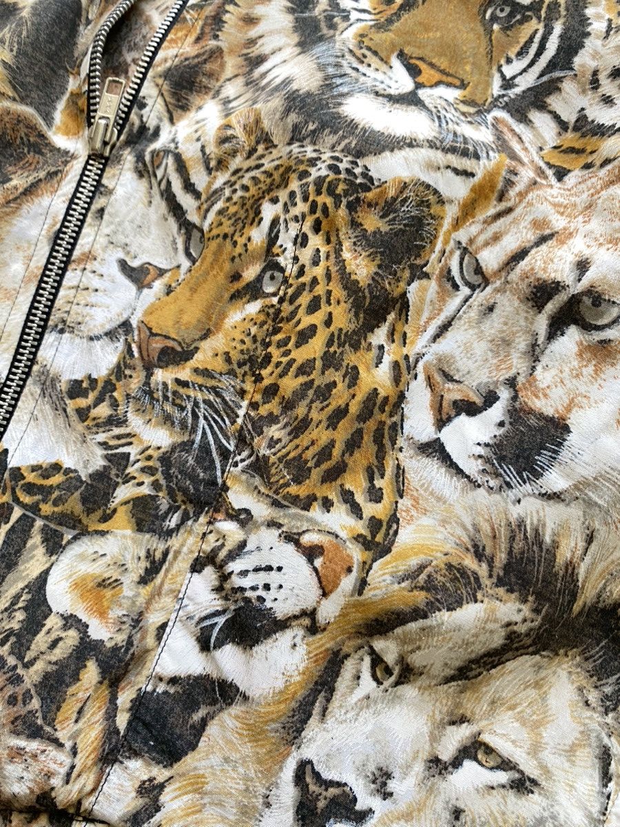 Kenzo Vintage Kenzo Jeans Wave tiger fullprint zip runway shirt Size L / US 10 / IT 46 - 5 Thumbnail
