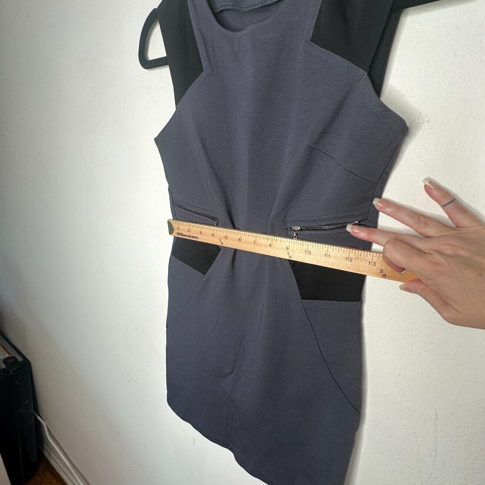Other NWT Lime Black Blue Sleeveless Bodycon Mini Dress Zipper S Size S / US 4 / IT 40 - 6 Thumbnail