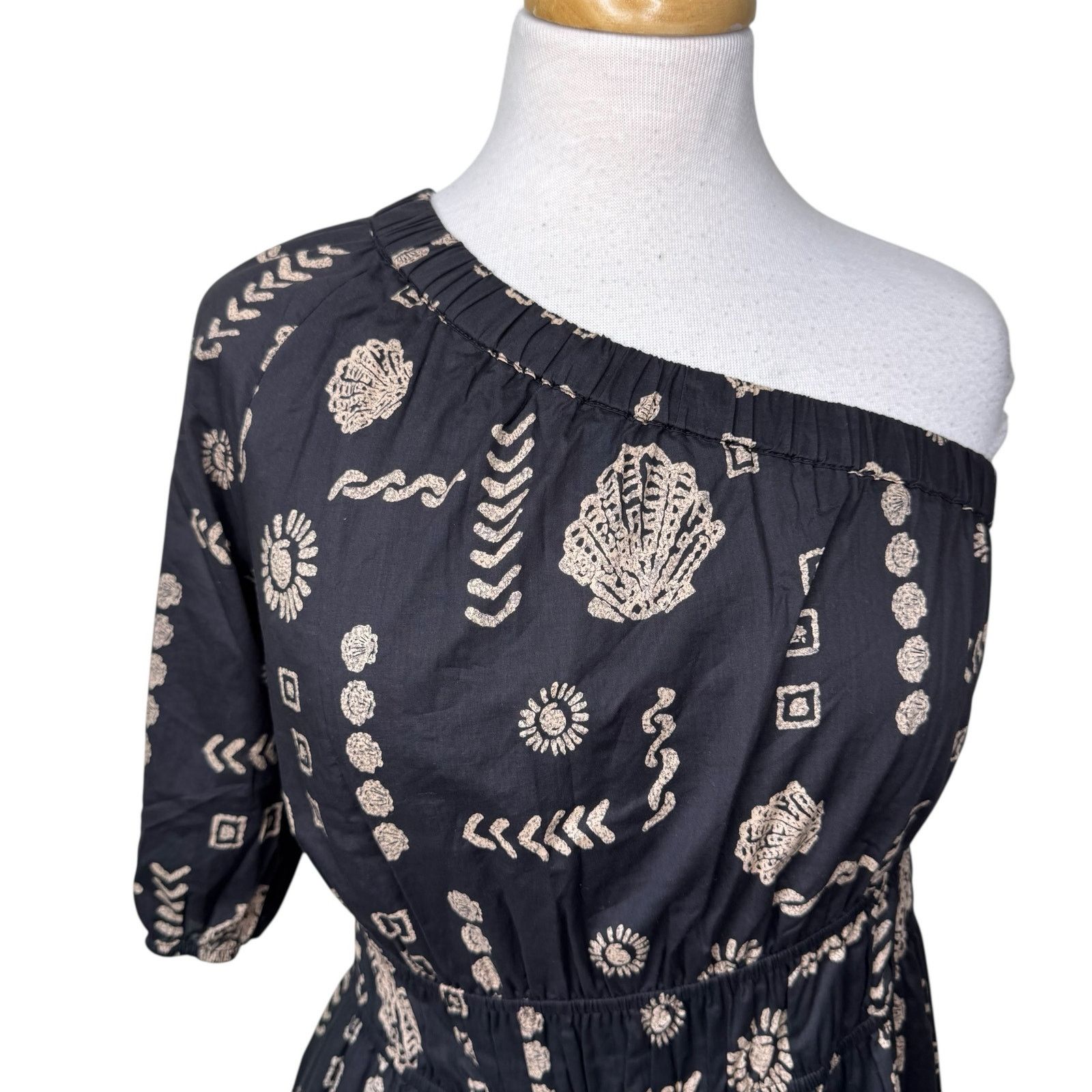 Rails Rails Rome One Shoulder Dress Color: Beach Shells Medium Size M / US 6-8 / IT 42-44 - 5 Thumbnail
