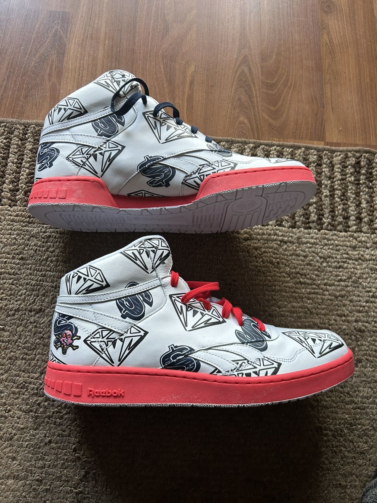Icecream × Pharrell × Reebok BBC Ice Cream x BB4600 “Diamonds & Dollars” Size US 14 / EU 47 - 7 Thumbnail
