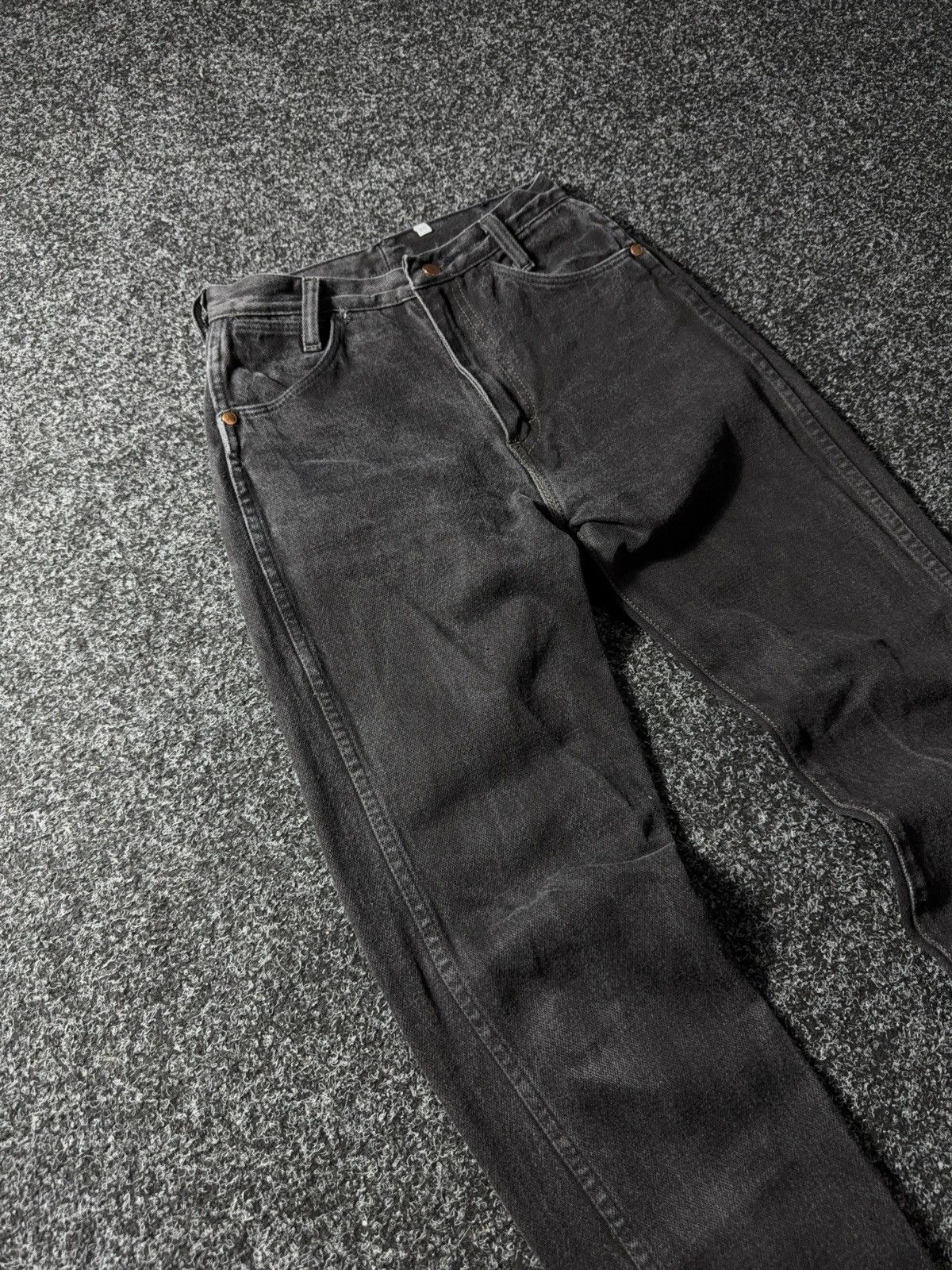 If Six Was Nine × Vintage × Wrangler Vintage 90s Y2K Wrangler USA Black Jeans baggy pants Size 26" / US 2 / IT 38 - 5 Thumbnail