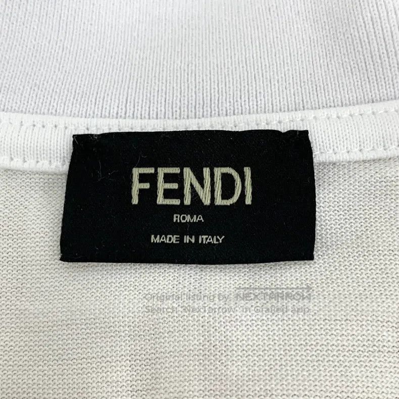 Fendi Fendi Beige Logo Letter Printed Cotton Lapel Single Breast Size US M / EU 48-50 / 2 - 5 Thumbnail