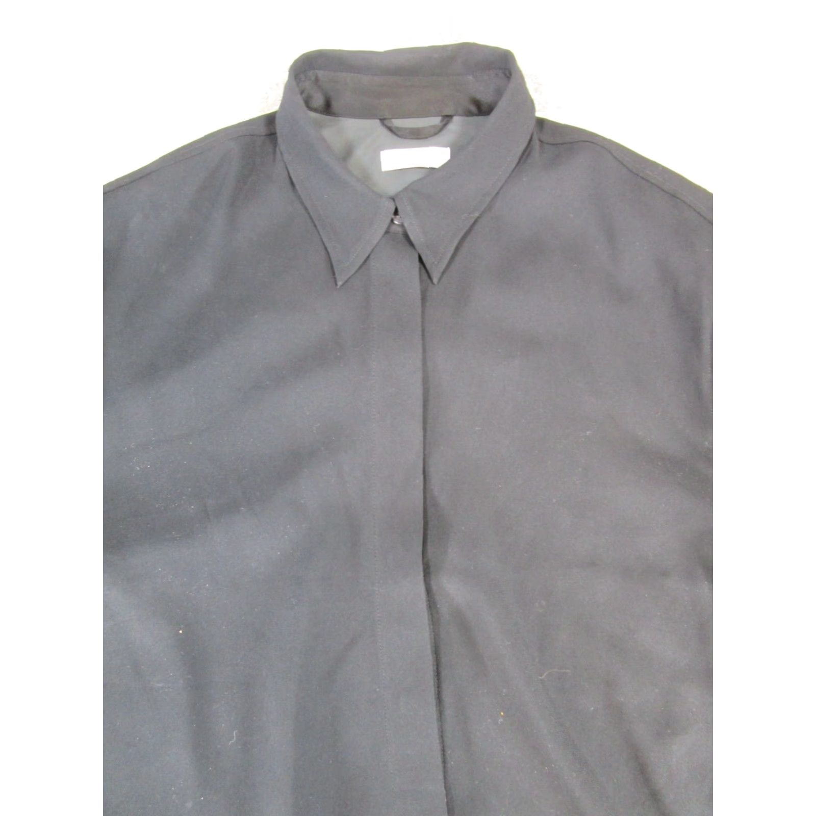 Vintage VINTAGE Babaton Shirt Womens L Black Blouse Button Collar Long Sleeve Knit Polyester Barbaton Womens Matched? Size L / US 10 / IT 46 - 2 Thumbnail