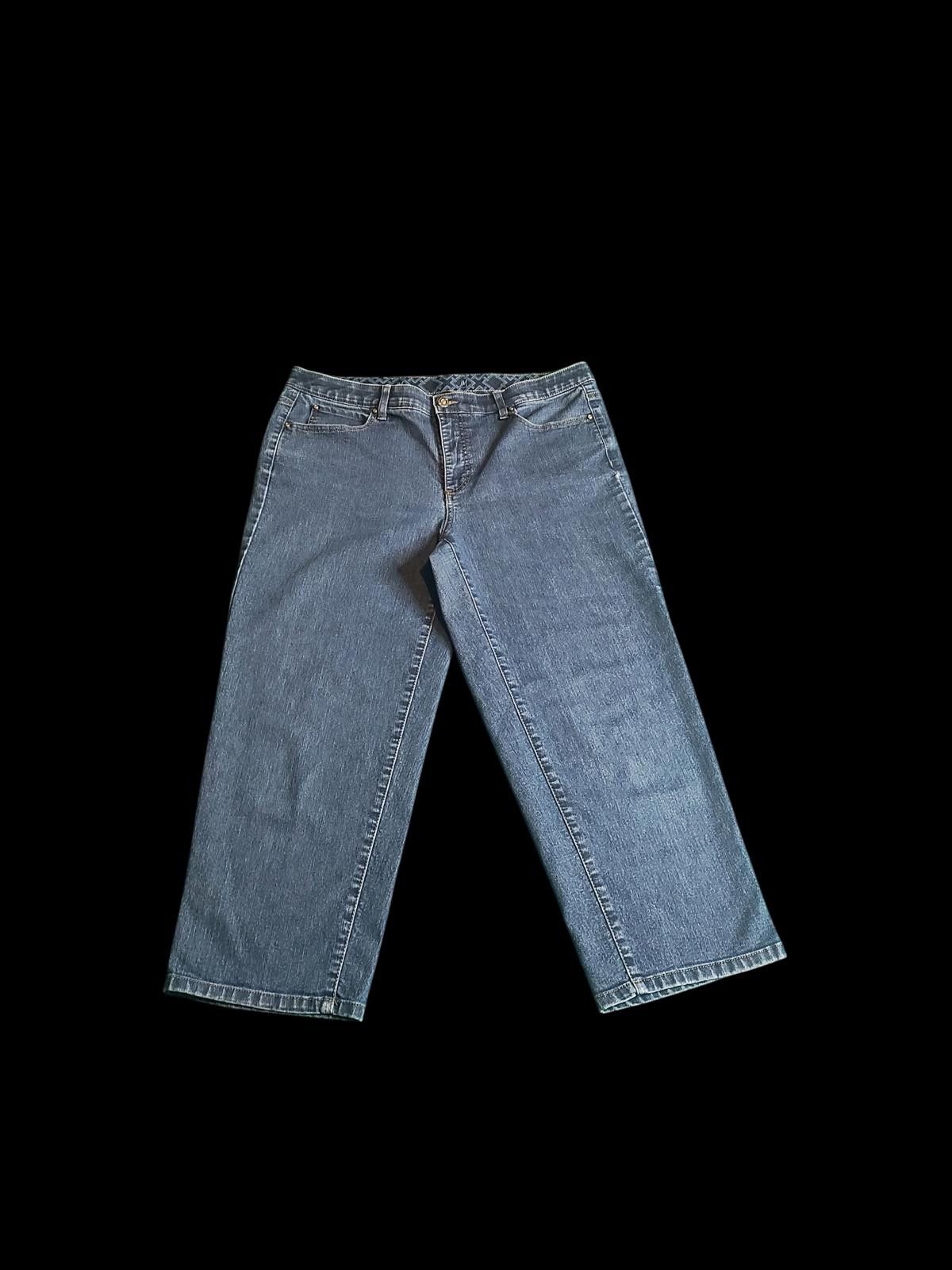 Designer JM Collection Women's Denim Pants Size 14 Size 36" / US 14 / IT 50 - 1 Thumbnail