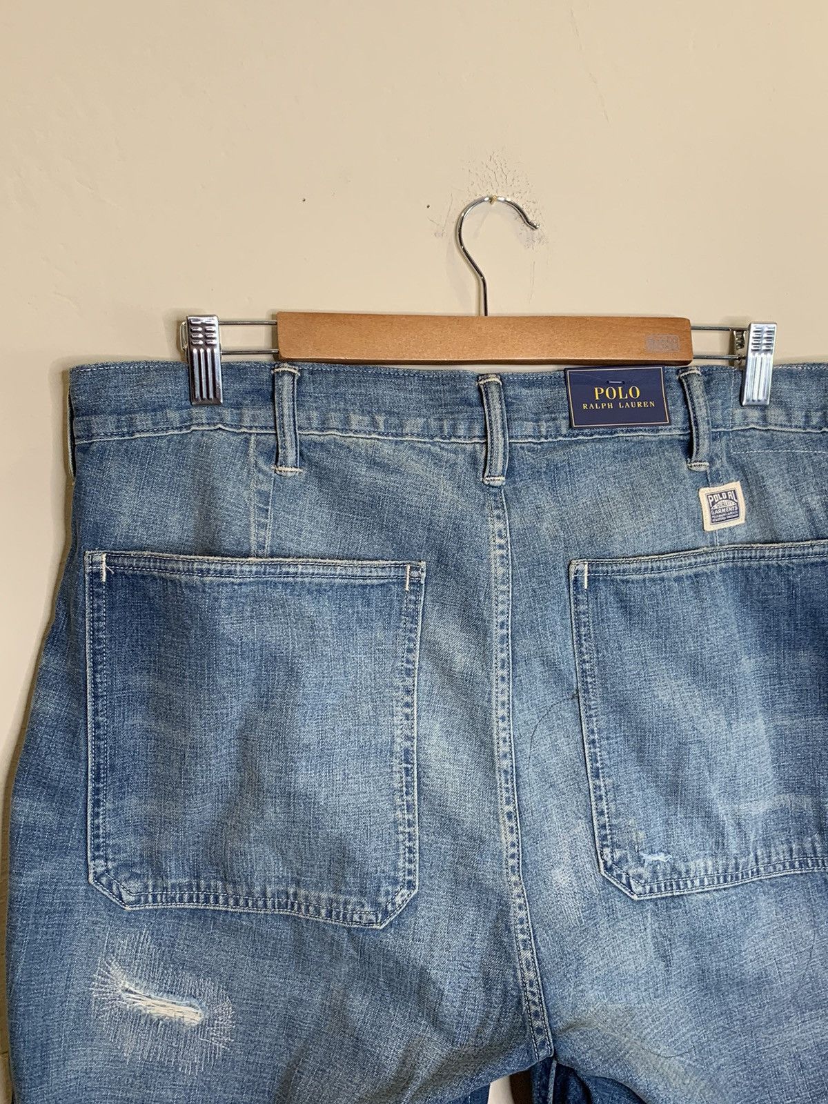 Polo Ralph Lauren *RARE* New Polo Ralph Lauren Factory Distressed Denim Jeans Size US 36 / EU 52 - 7 Thumbnail