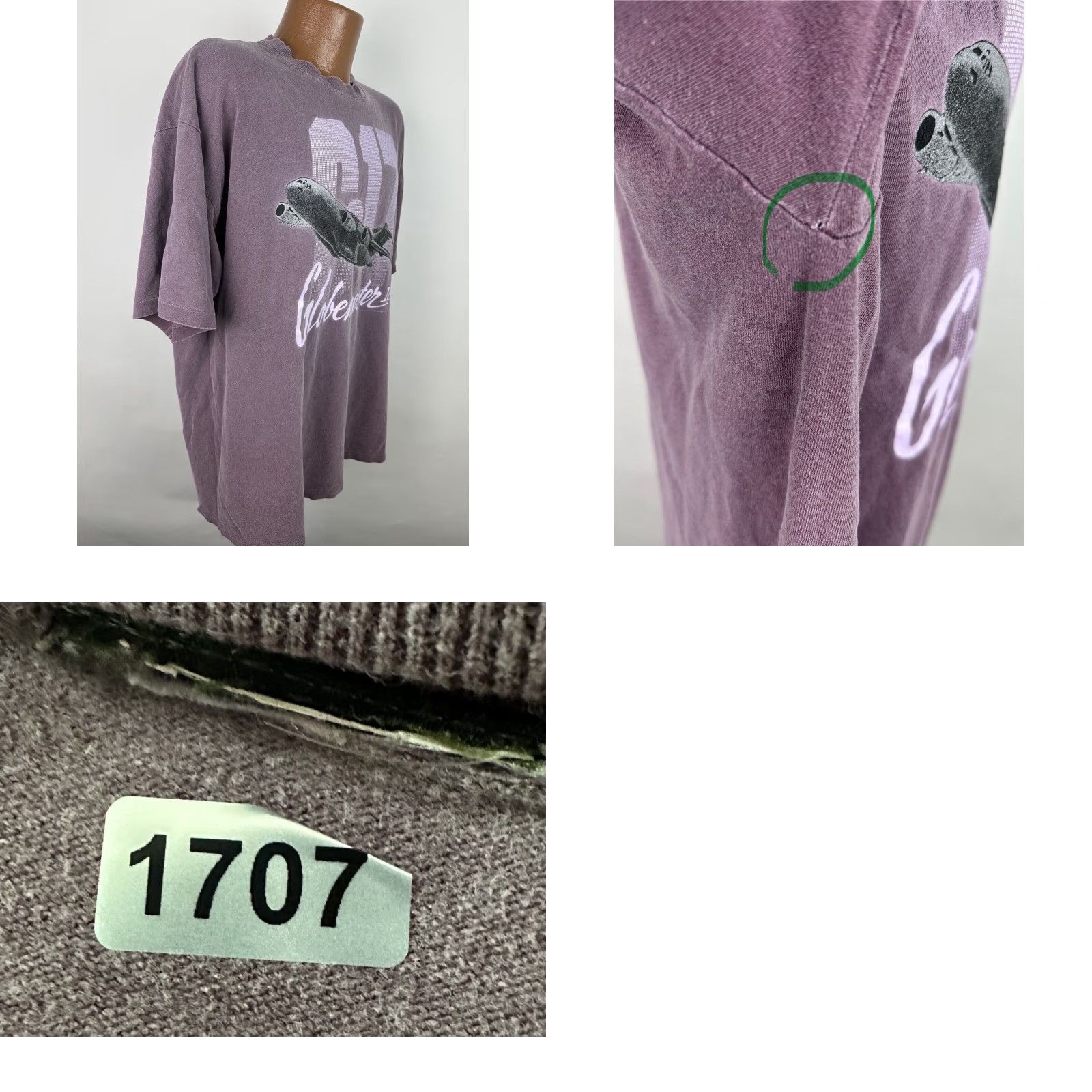 Vintage Vintage 90s C-17 Globemaster III Shirt XL Dusty Purple USAF Military Plane Size US XL / EU 56 / 4 - 9 Thumbnail