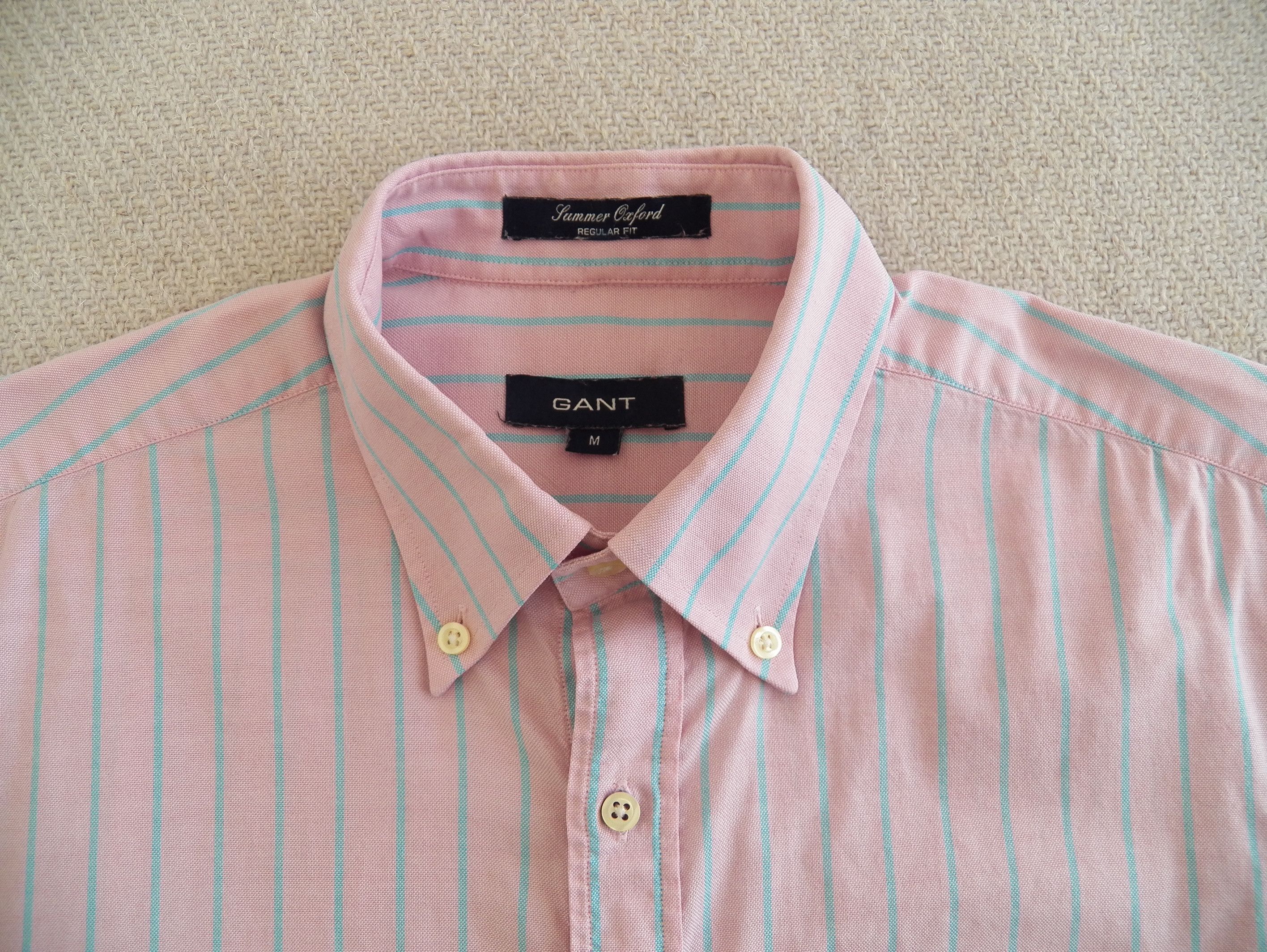 Gant Gant Summer Oxford Shirt stripe short sleeve regular fit Size US M / EU 48-50 / 2 - 4 Thumbnail