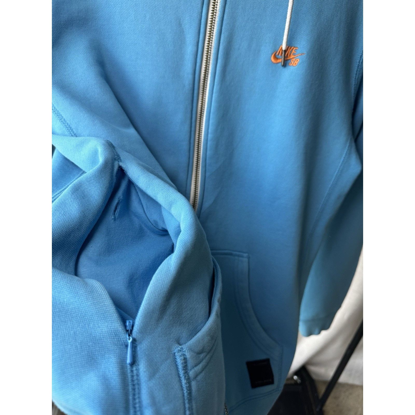 Nike Y2K Nike SB Full Zip Hoodie | Blue & Orange Skateboarding SM Size US S / EU 44-46 / 1 - 9 Thumbnail