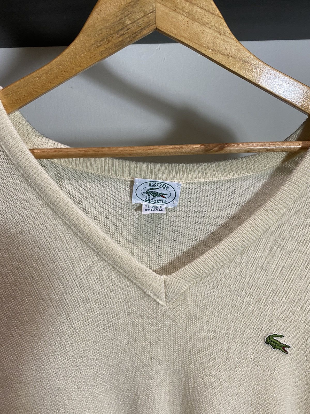 Lacoste Vtg Lacoste Cardigan Size US L / EU 52-54 / 3 - 3 Thumbnail