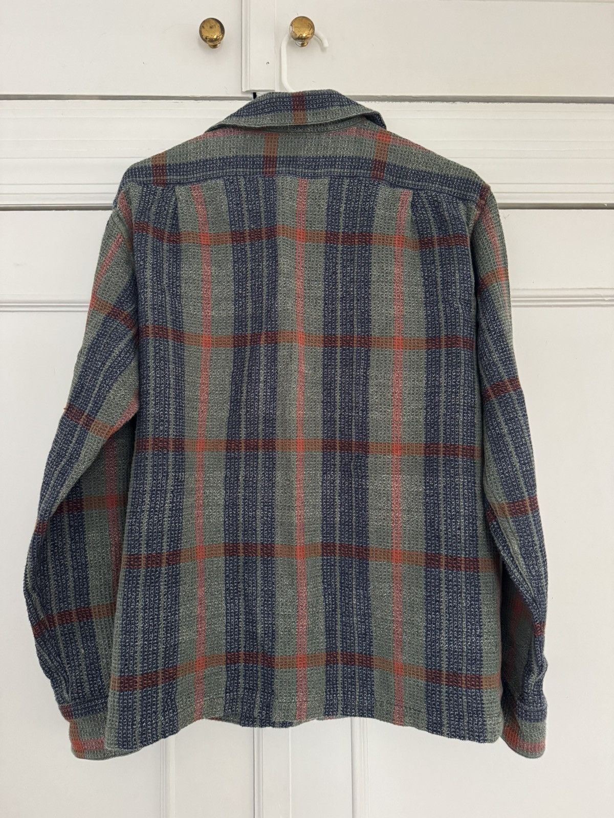 Corridor Corridor Twisted Yarn Waffle Olive Plaid Small Size US S / EU 44-46 / 1 - 7 Thumbnail