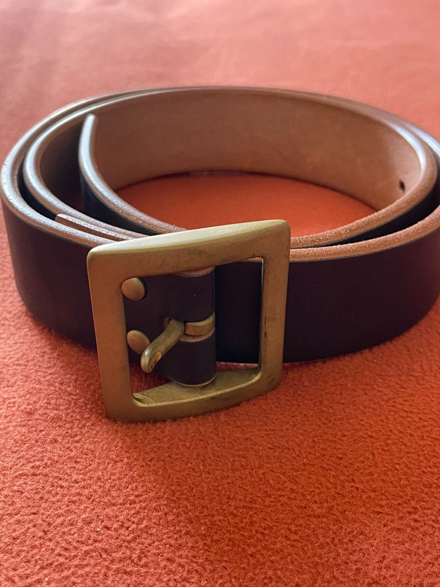 Vintage Limu Saddle Leather Handmade Belt Size ONE SIZE - 1 Thumbnail