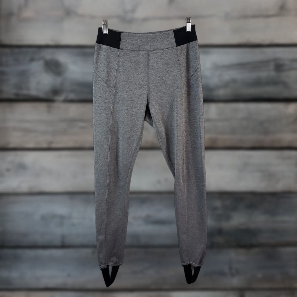 Vintage Zella Womens Leggings M Gray Black Stirrup High Rise Activewear X Size 32" / US 10 / IT 46 - 1 Thumbnail