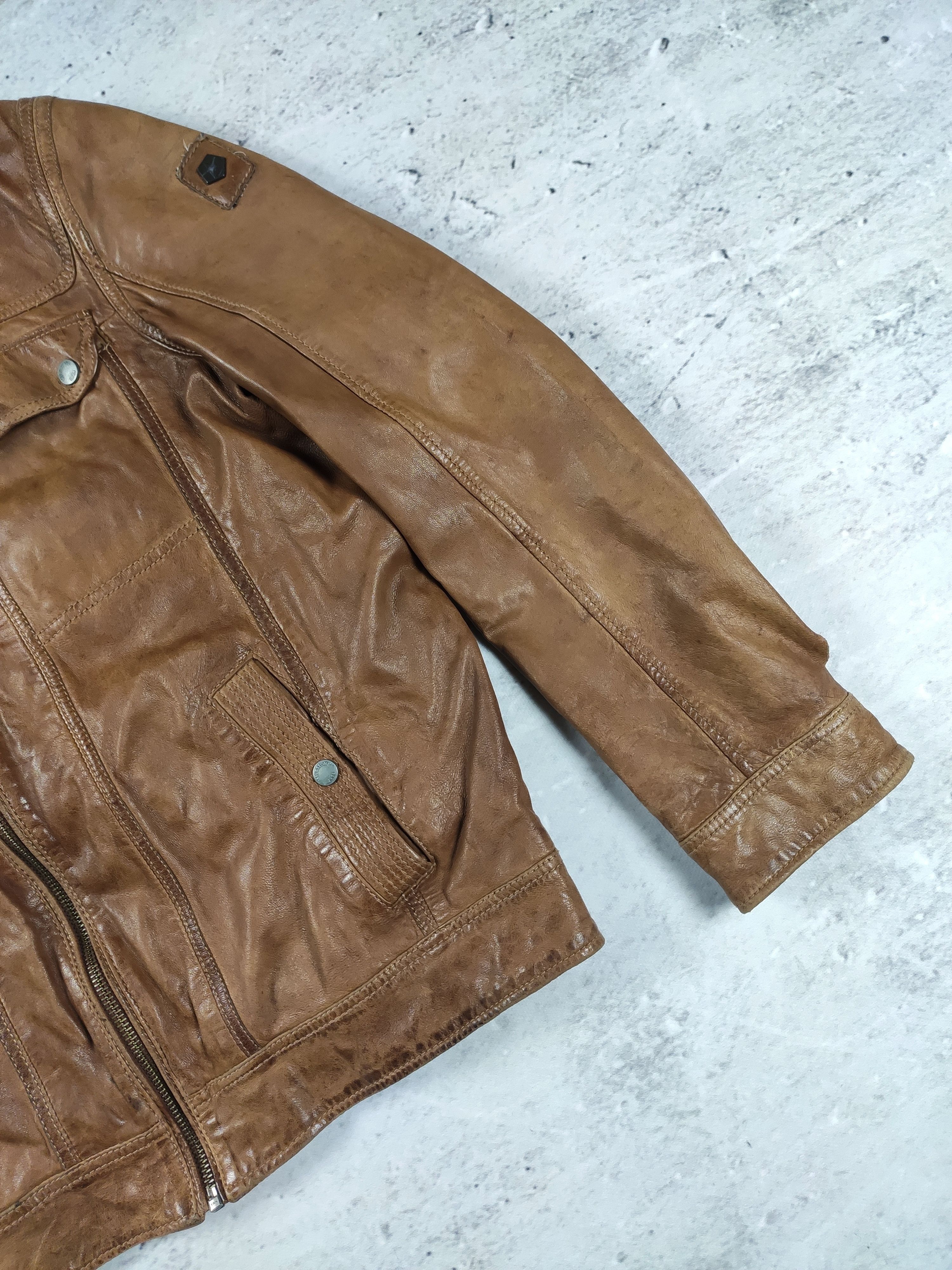Milestone Milestone leather jacket brown men elegant Size US L / EU 52-54 / 3 - 3 Thumbnail
