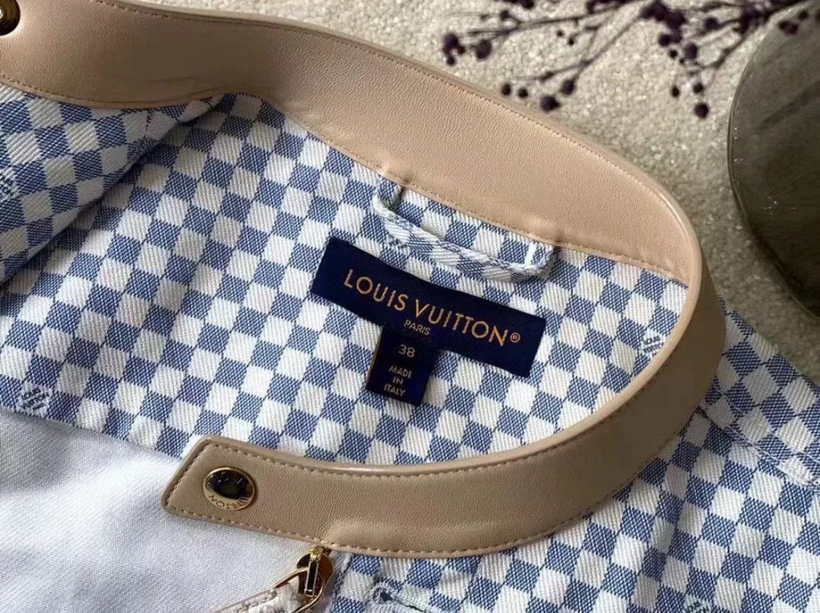 Louis Vuitton LOUIS VUITTON Checkerboard Zipper Opening Short Jacket Size US S / EU 44-46 / 1 - 3 Thumbnail