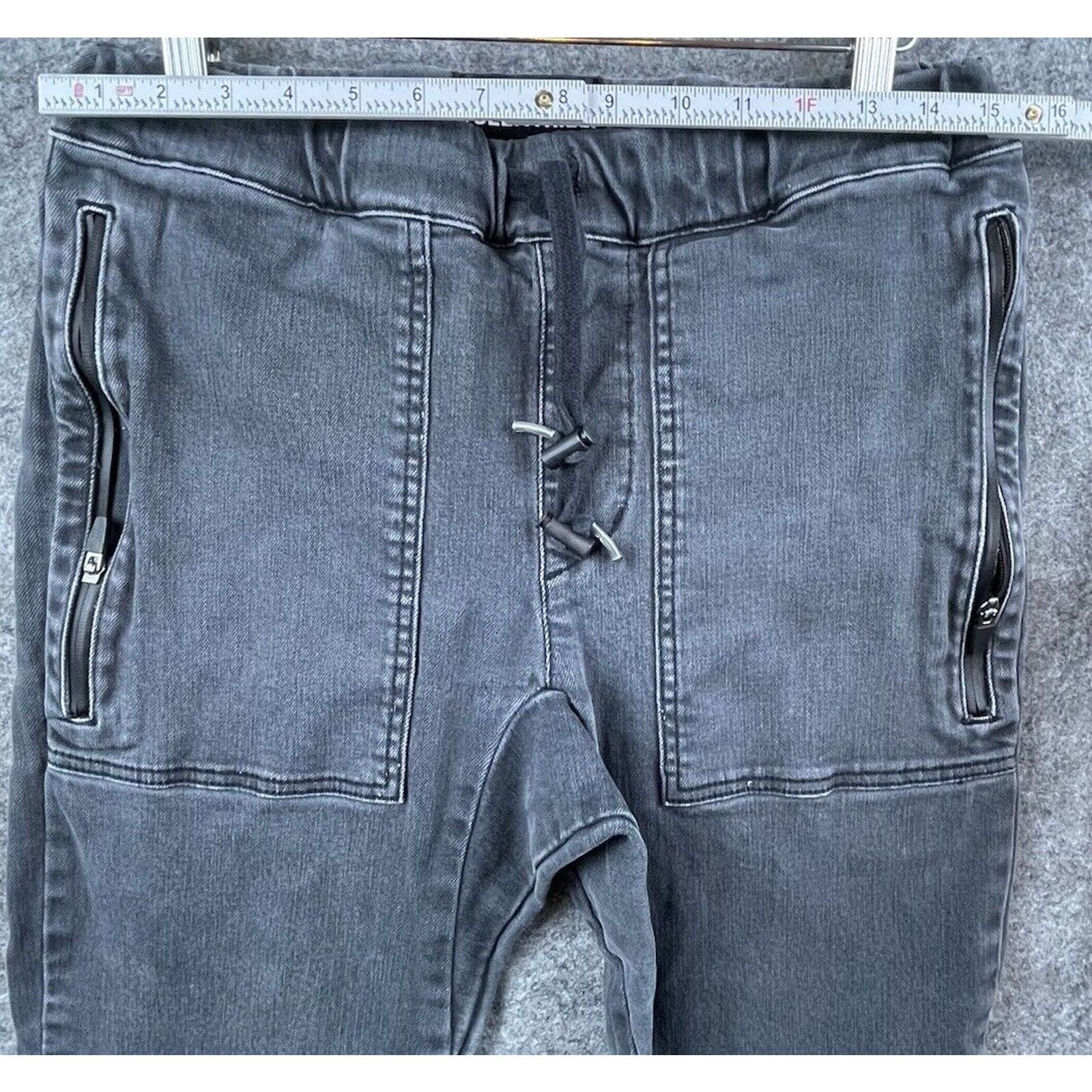 Been Trill Been Trill Pants Mens Small White Denim Joggers Streetwear Size US 30 / EU 46 - 4 Thumbnail