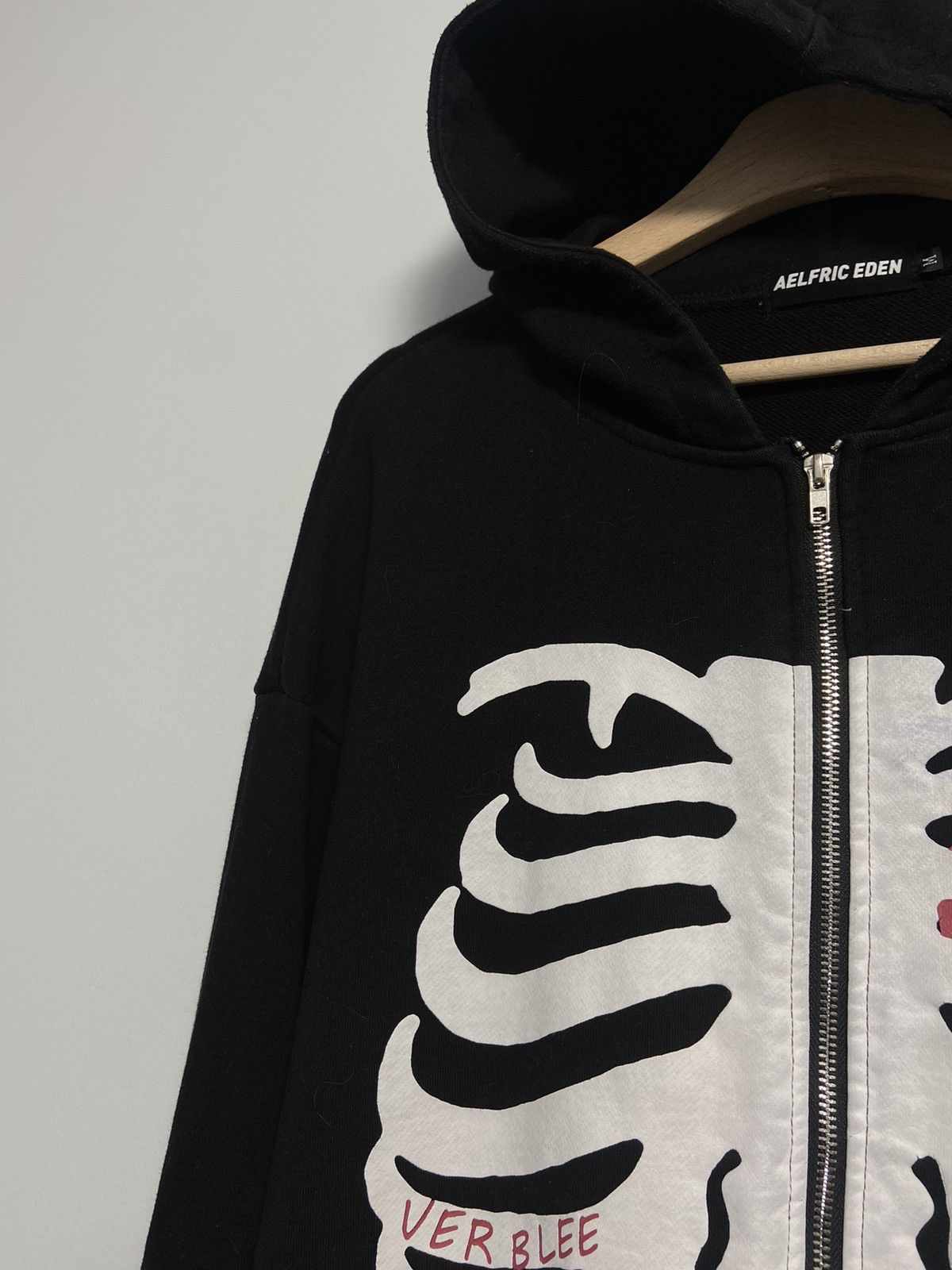 Band Tees AELFRIC EDEN vintage zip hoodie skeleton y2K style Size US M / EU 48-50 / 2 - 6 Thumbnail