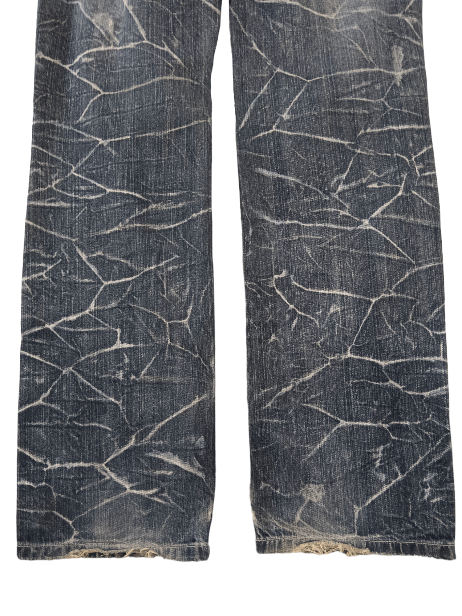 Japanese Brand Nylaus Double Waist Distressed Denim Size US 32 / EU 48 - 5 Thumbnail