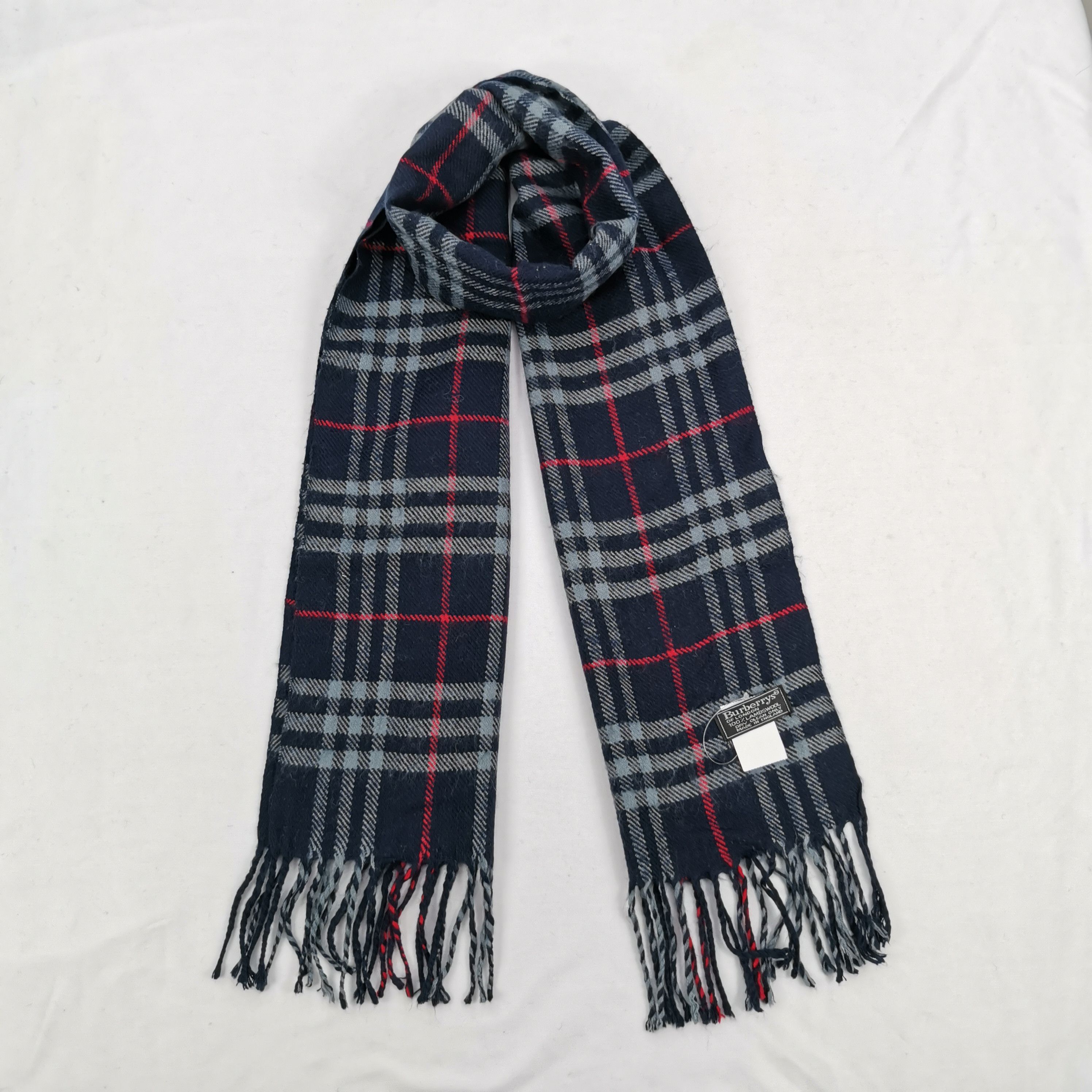 Burberry Vintage Burberry Scarf Muffler Wool Cashmere Scarves Size ONE SIZE - 1 Thumbnail