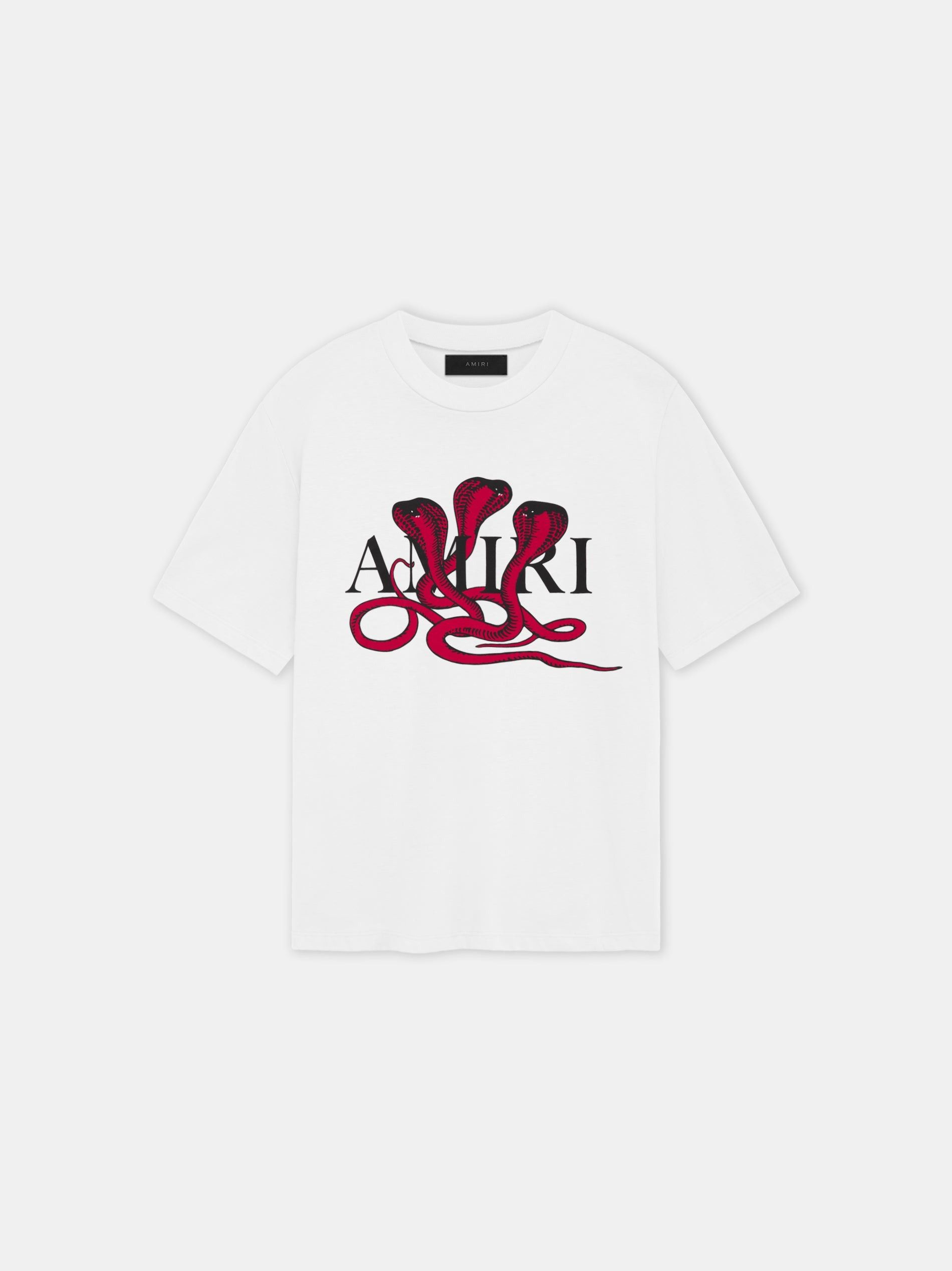 Amiri o1orln1025 Glitter Poison Logo Skater T-Shirt in White Size US XL / EU 56 / 4 - 1 Thumbnail