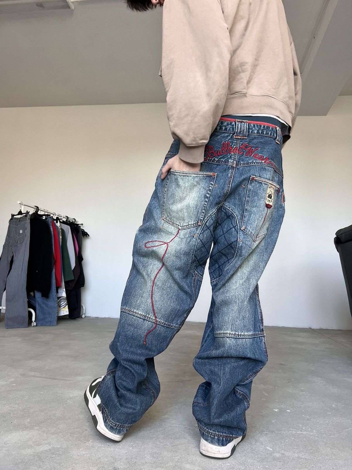 JNCO Vintage Bullrot Baggy Jeans Y2K Size US 32 / EU 48 - 14 Thumbnail