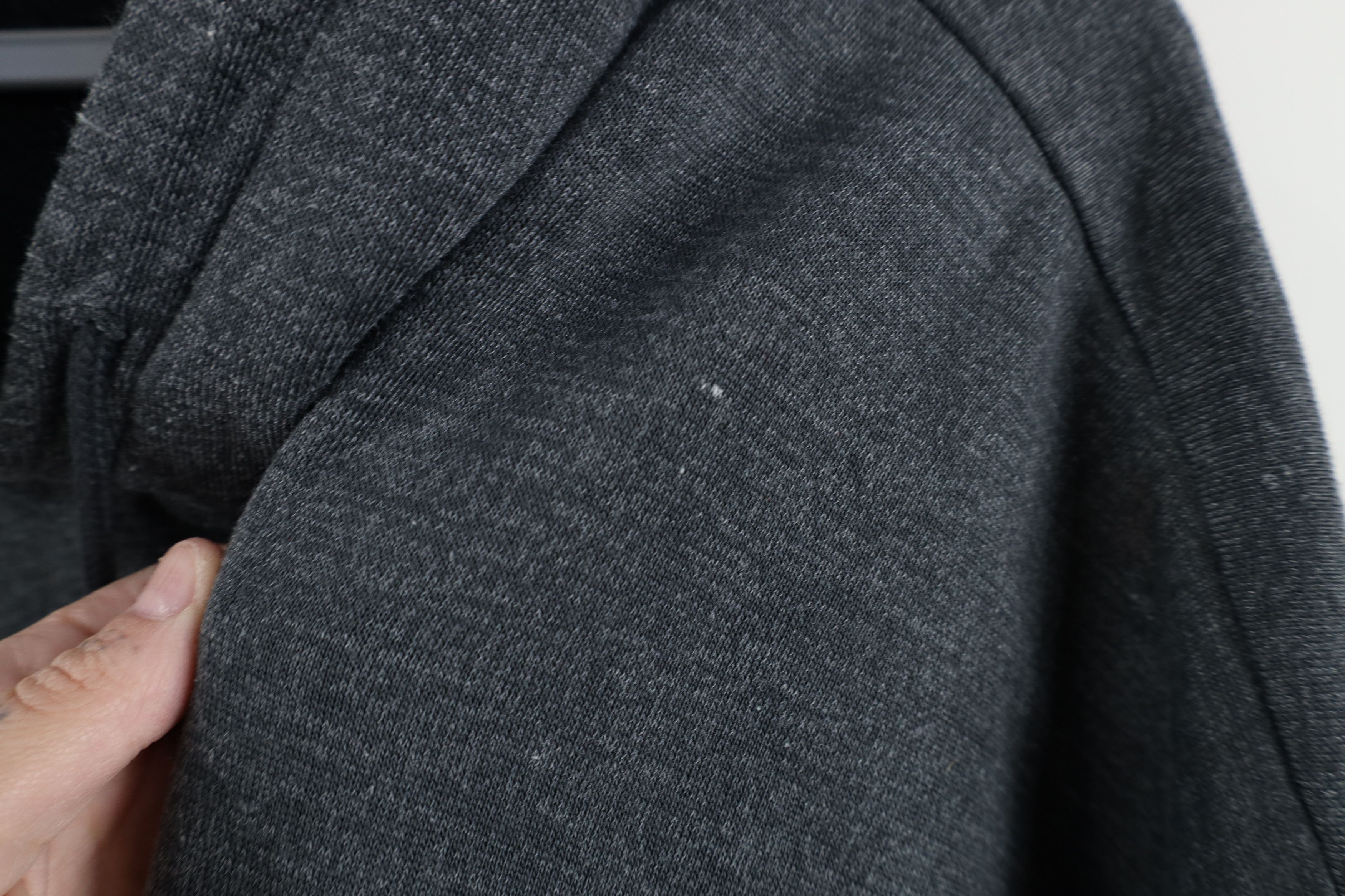 Vintage Vintage 90s Streetwear Blank Hoodie Sweatshirt Charcoal Gray Size US XXL / EU 58 / 5 - 8 Thumbnail