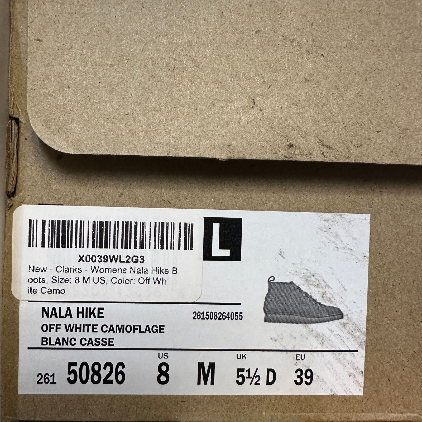 Clarks CLARKS ORIGINAL WOMEN'S 8 NALA HIKE OFF WHITE CAMO ANKLE BOO Size US 8 / IT 38 - 5 Thumbnail