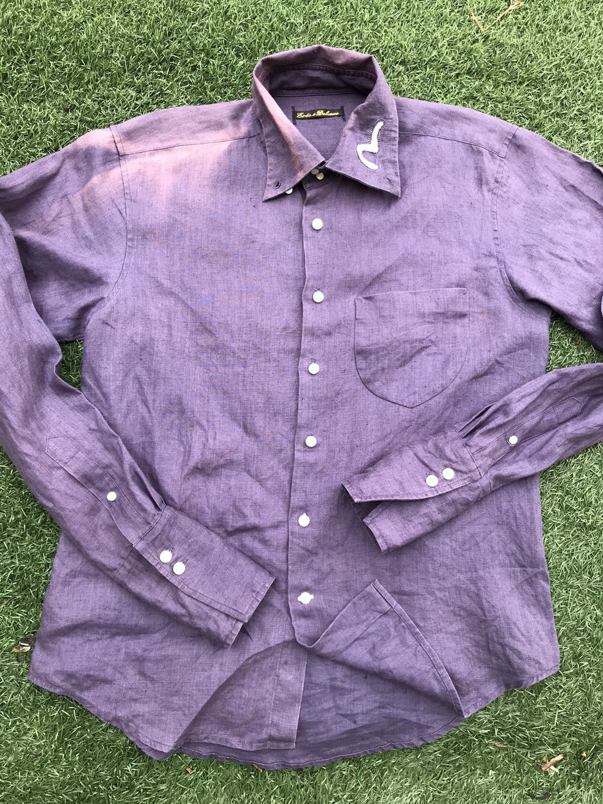 Evisu Evisu Deluxe Japan Long Cuffs Shirt Size US M / EU 48-50 / 2 - 7 Thumbnail