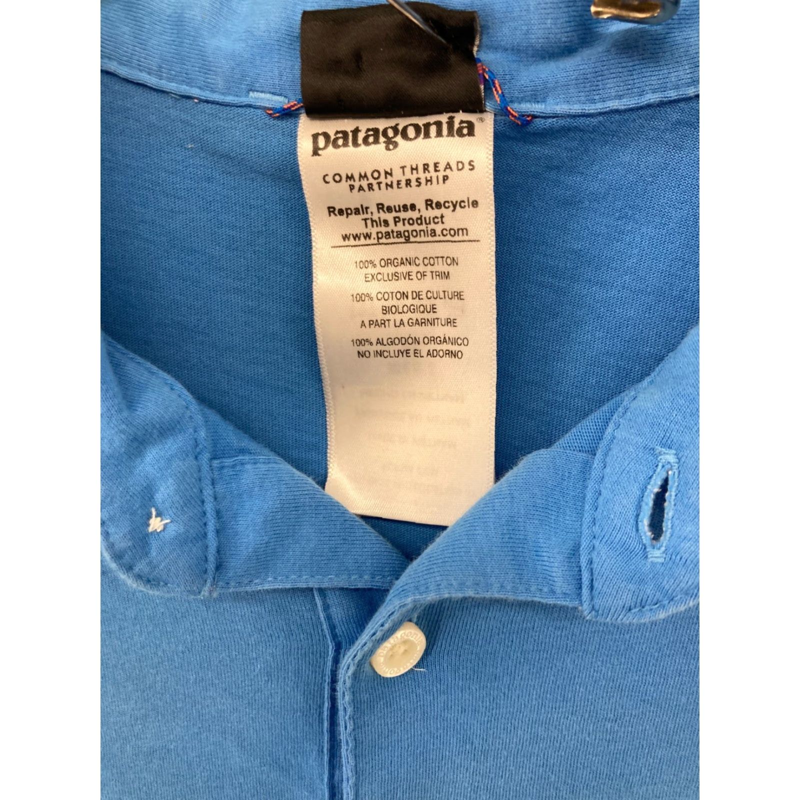 Patagonia Patagonia Polo Shirt Blue XL Men Embroidered Fish Outdoor Classic Logo Short Sleeve Polo Size US XL / EU 56 / 4 - 6 Thumbnail