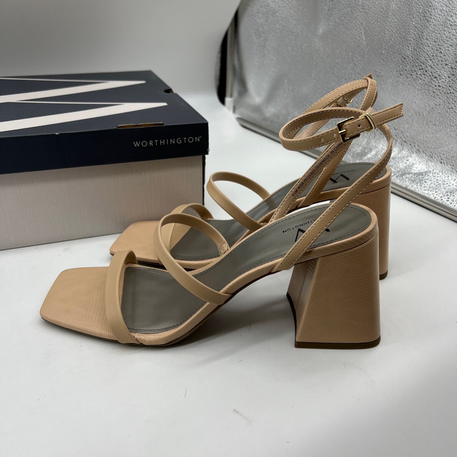 Other Worthington Womens Pico Heeled Sandals Nude Color Size 9.5M Size US 9.5 / IT 39.5 - 10 Thumbnail