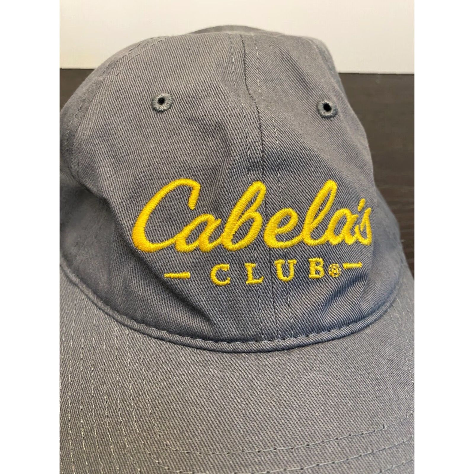 Vintage Cabela's Adult Adjustable Gray Strapback Baseball Cap Outdoor Workwear Hat Size ONE SIZE - 2 Thumbnail