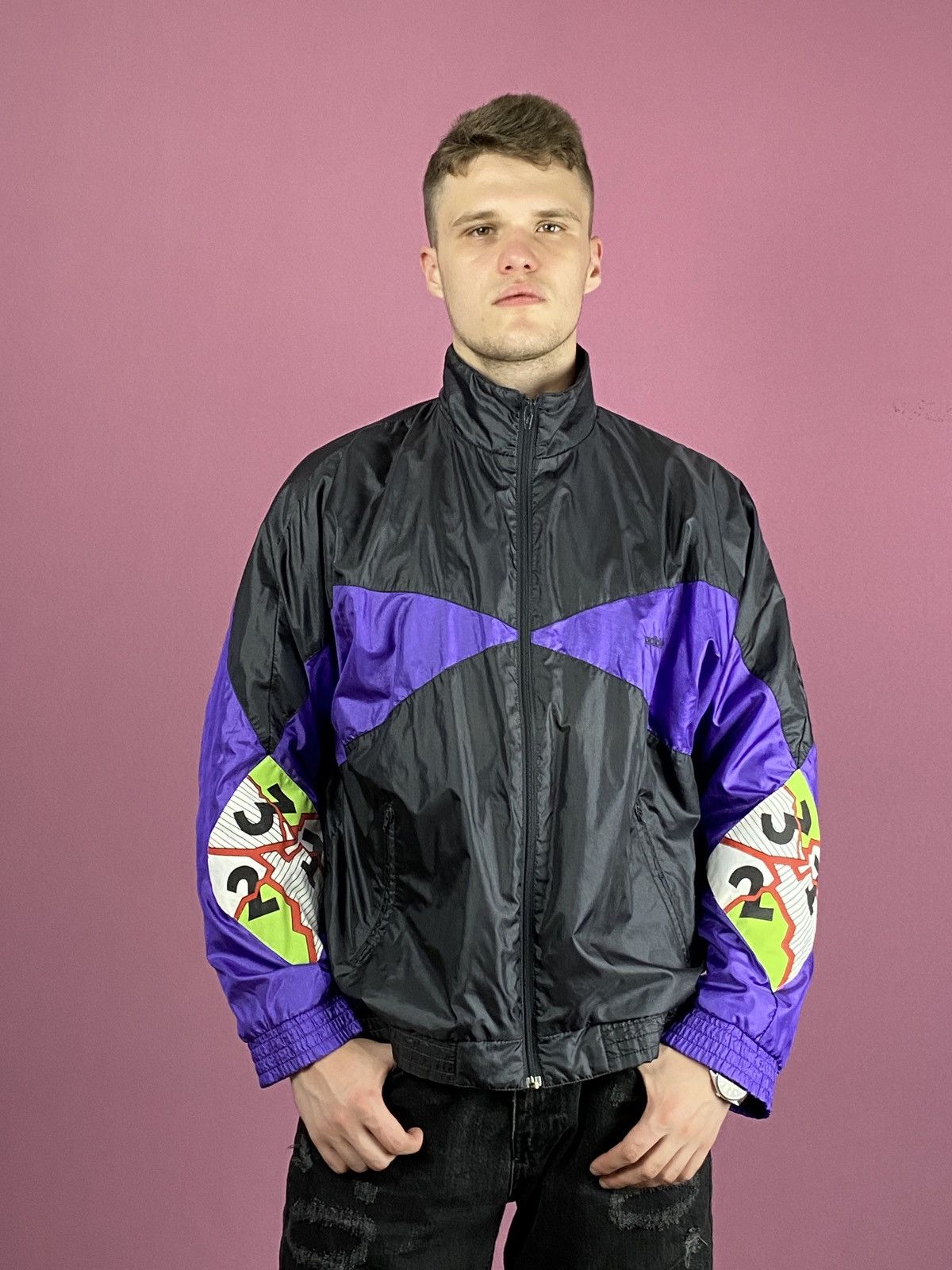 Adidas × Vintage 90s Adidas Vintage Men's Windbreaker Jacket - L Size US L / EU 52-54 / 3 - 1 Thumbnail