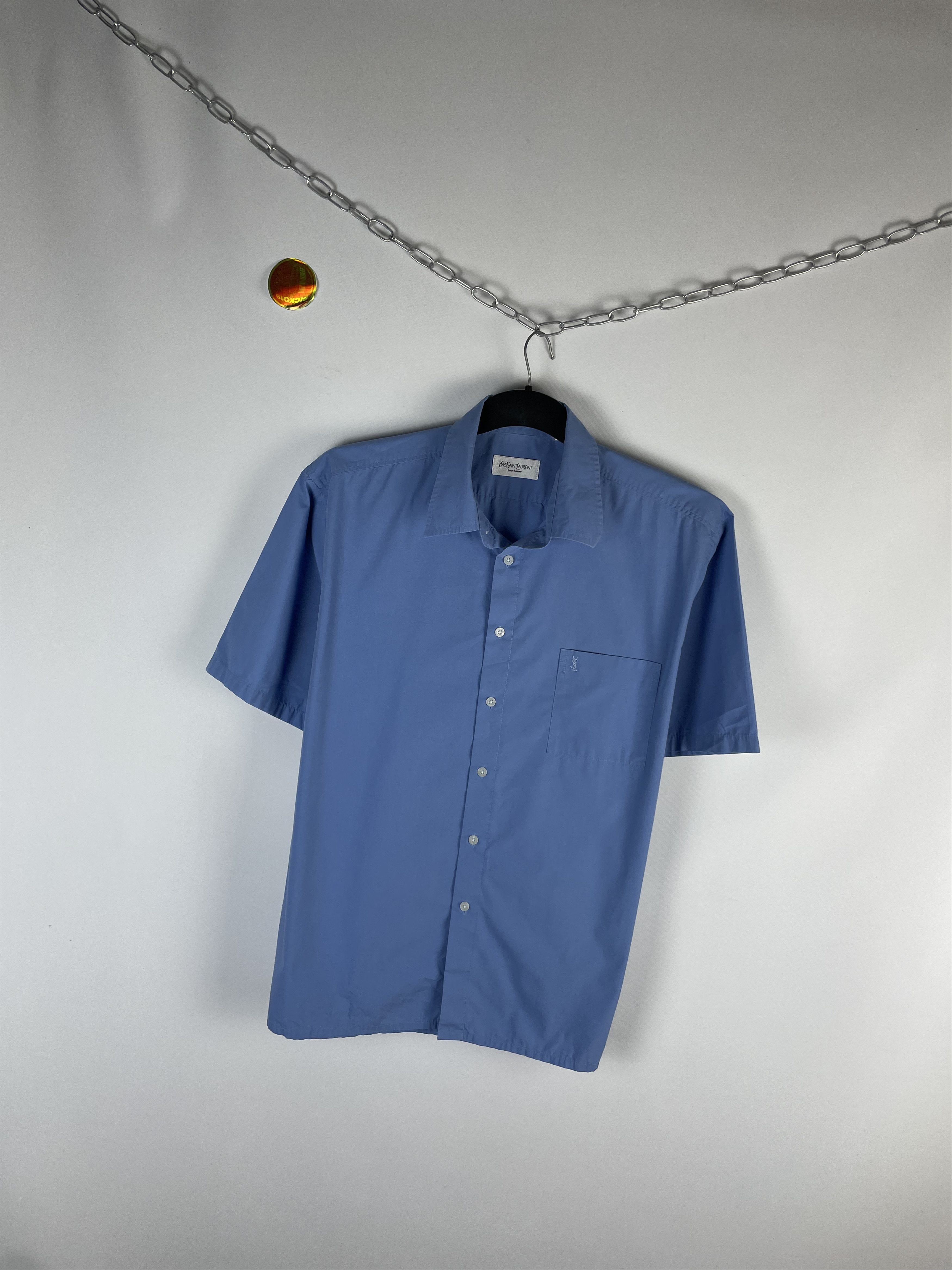 Vintage Vintage Yves Saint Laurent Ysl Pour Homme Shirt Size US XL / EU 56 / 4 - 2 Thumbnail