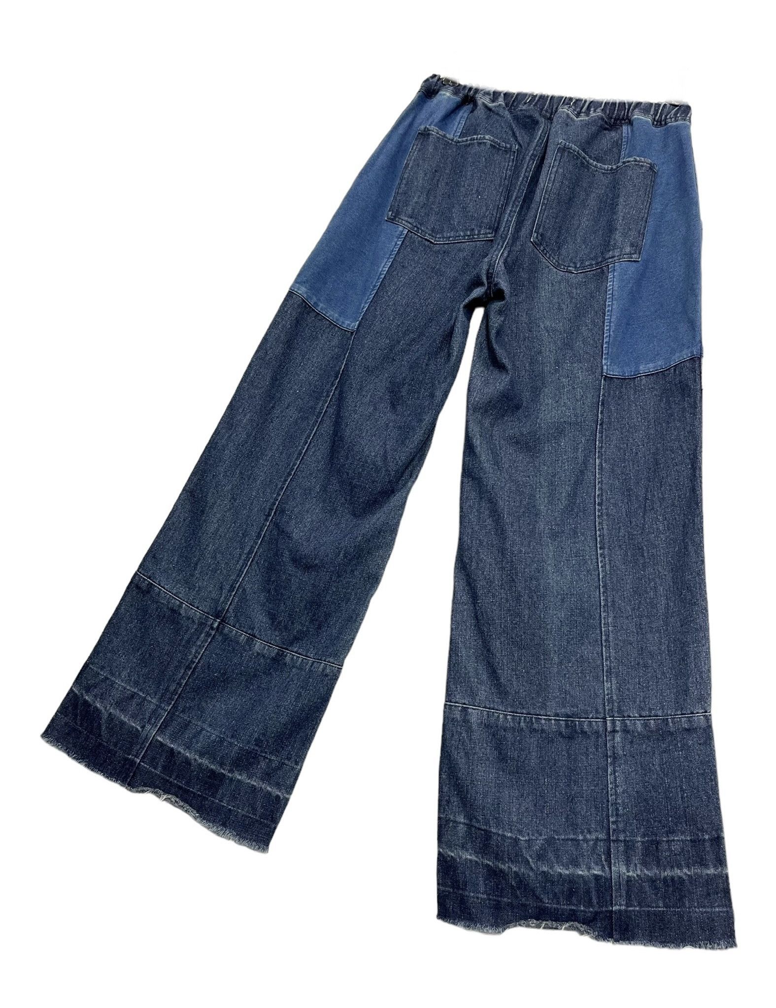 go slow caravan 🔥Vintage GO SLOW CARAVAN Elastic Waist Wide Leg Denim Size 30" / US 8 / IT 44 - 6 Thumbnail