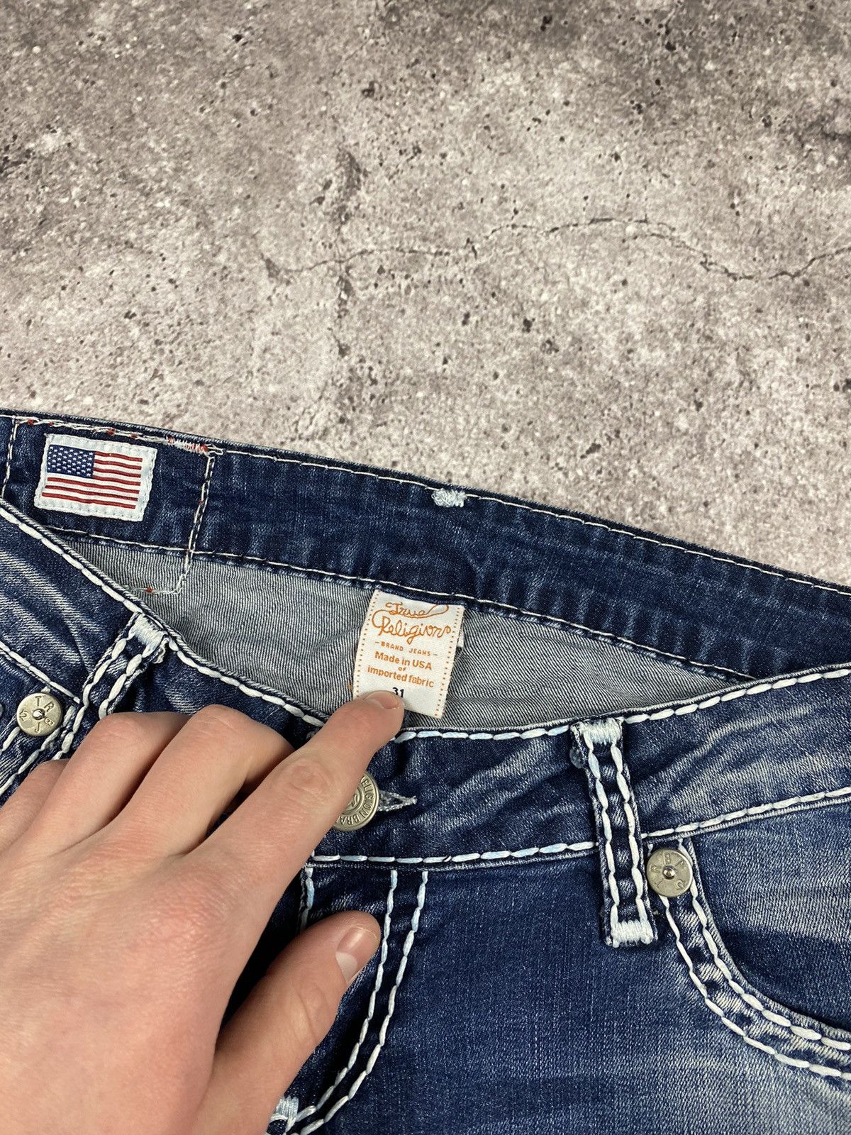 True Religion Rare Vintage True Religion Billy T Jeans Size 31 Y2K Drip Size 31" - 7 Thumbnail